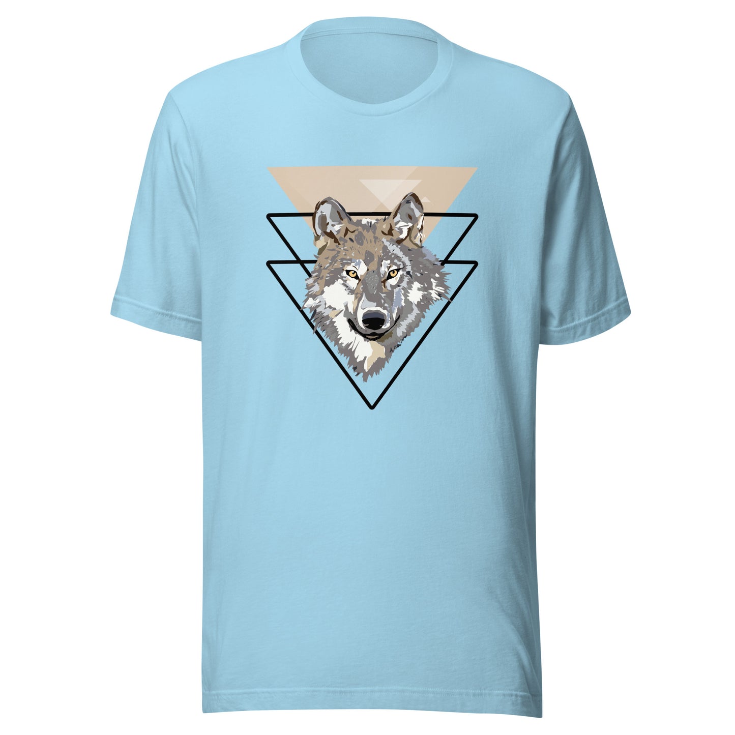 Triangle Wolf Illustration Unisex t-shirt