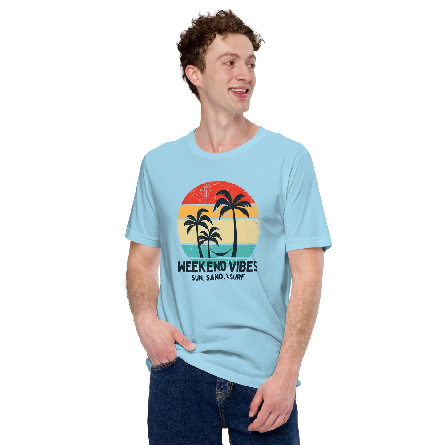 Weekend Vibes Sun Sand Surf Unisex t-shirt