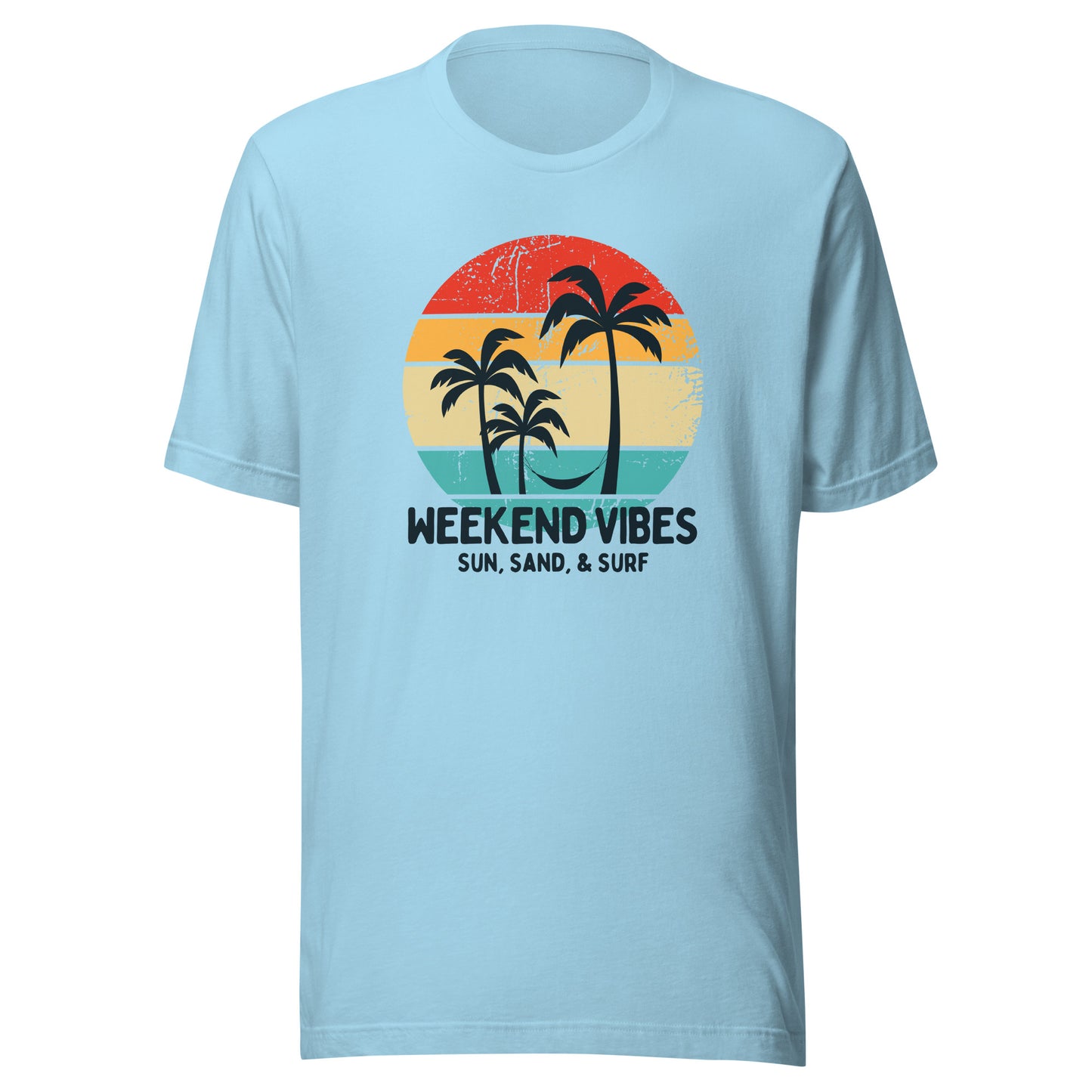 Weekend Vibes Sun Sand Surf Unisex t-shirt