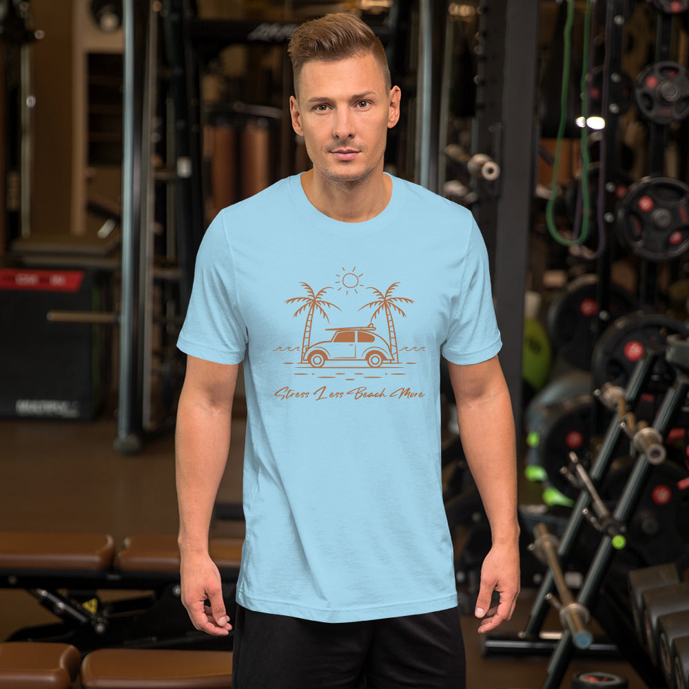 Stress Less Beach More Unisex t-shirt