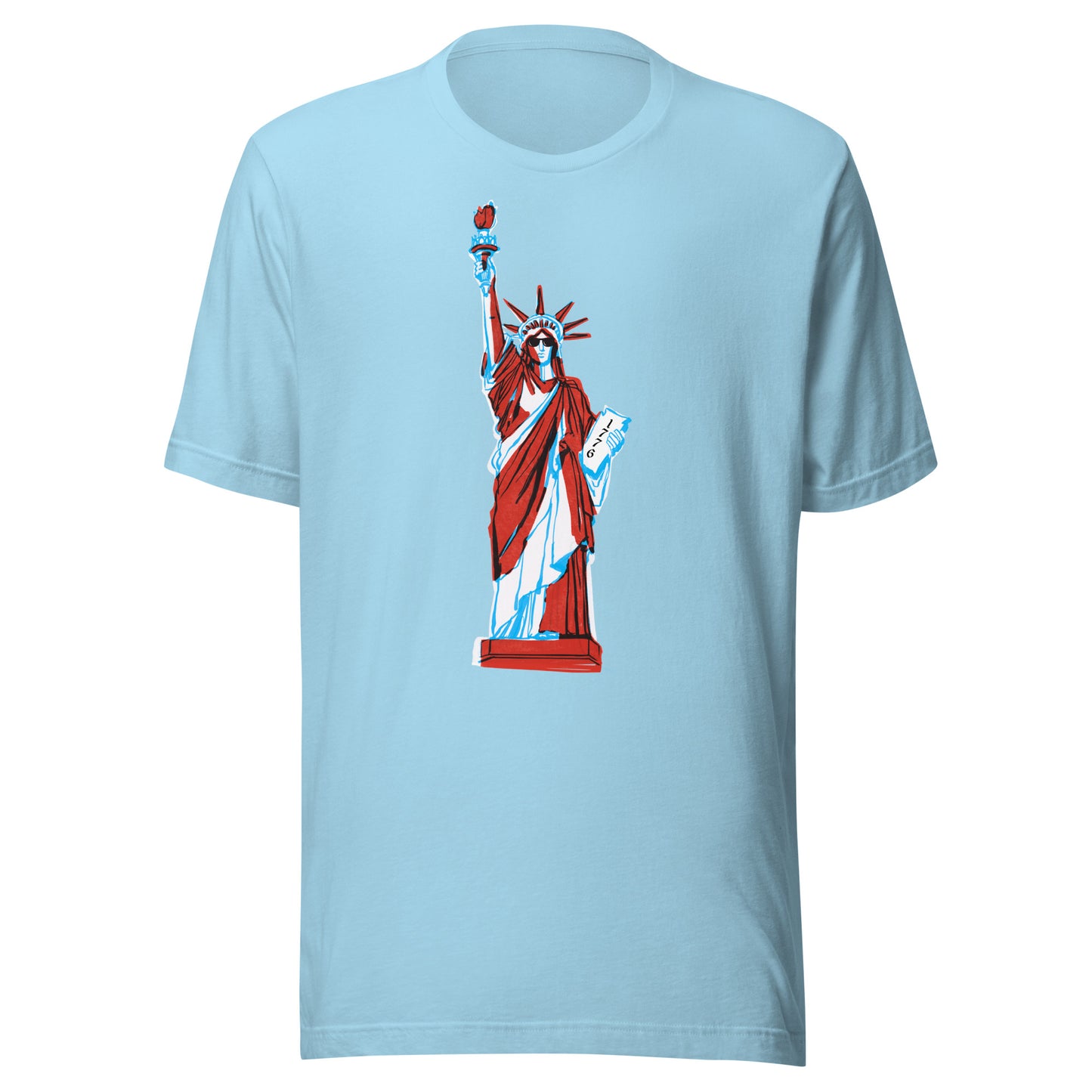 Lady Liberty Came to Party Unisex t-shirt