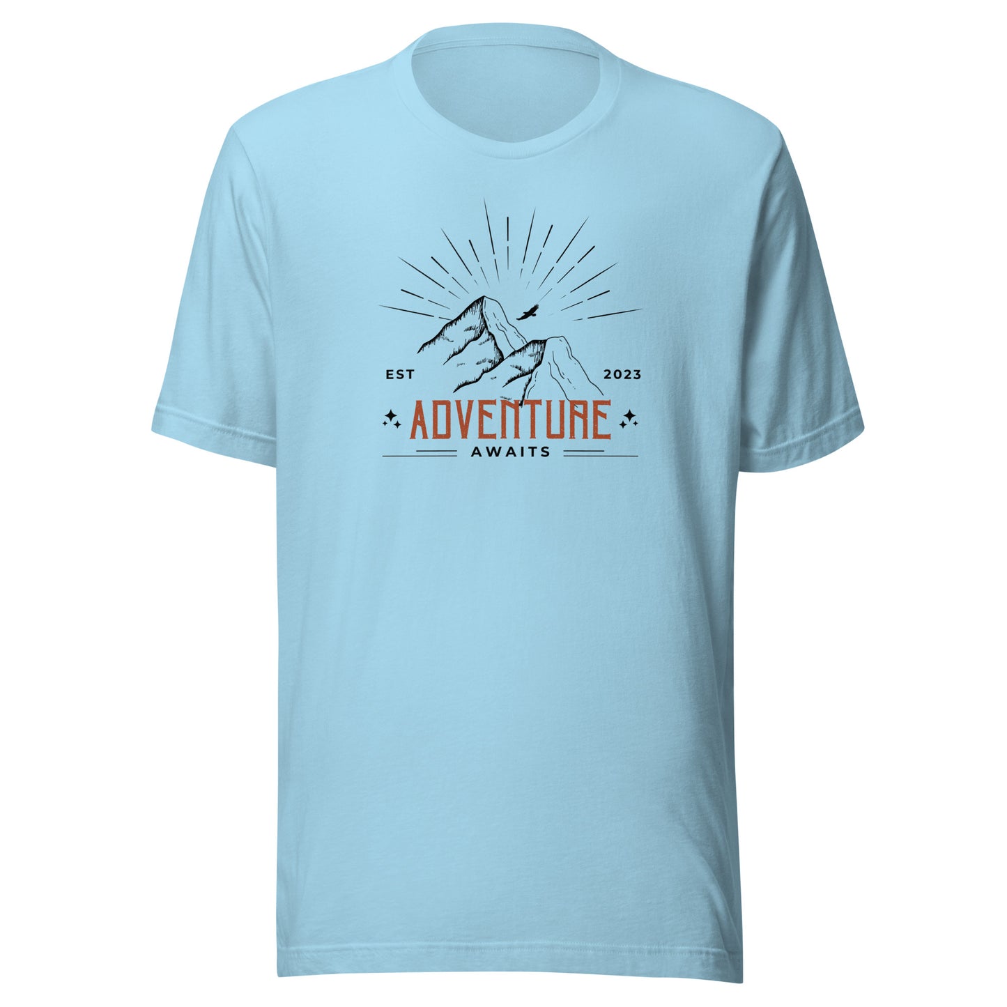 Adventure Awaits Mountain Peaks Unisex t-shirt