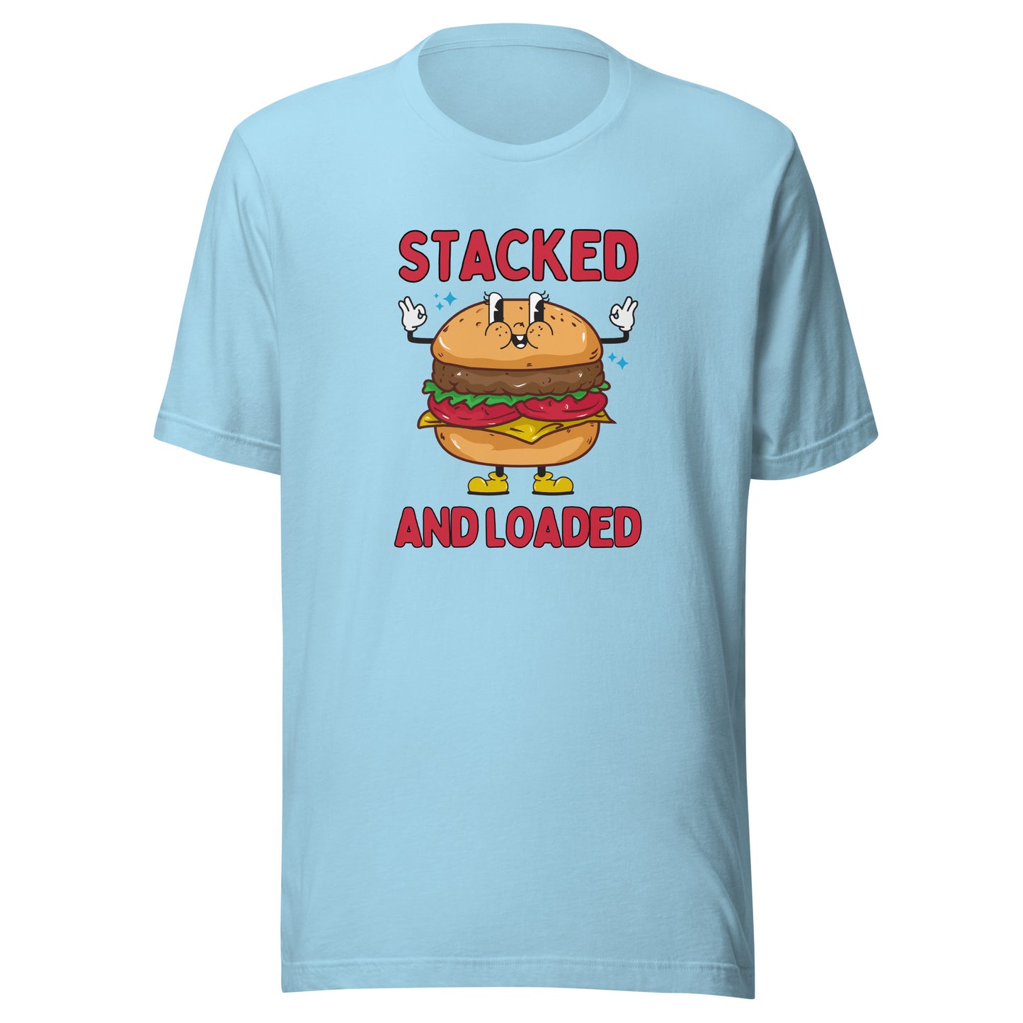 STACKED and LOADED burger boy Unisex t-shirt