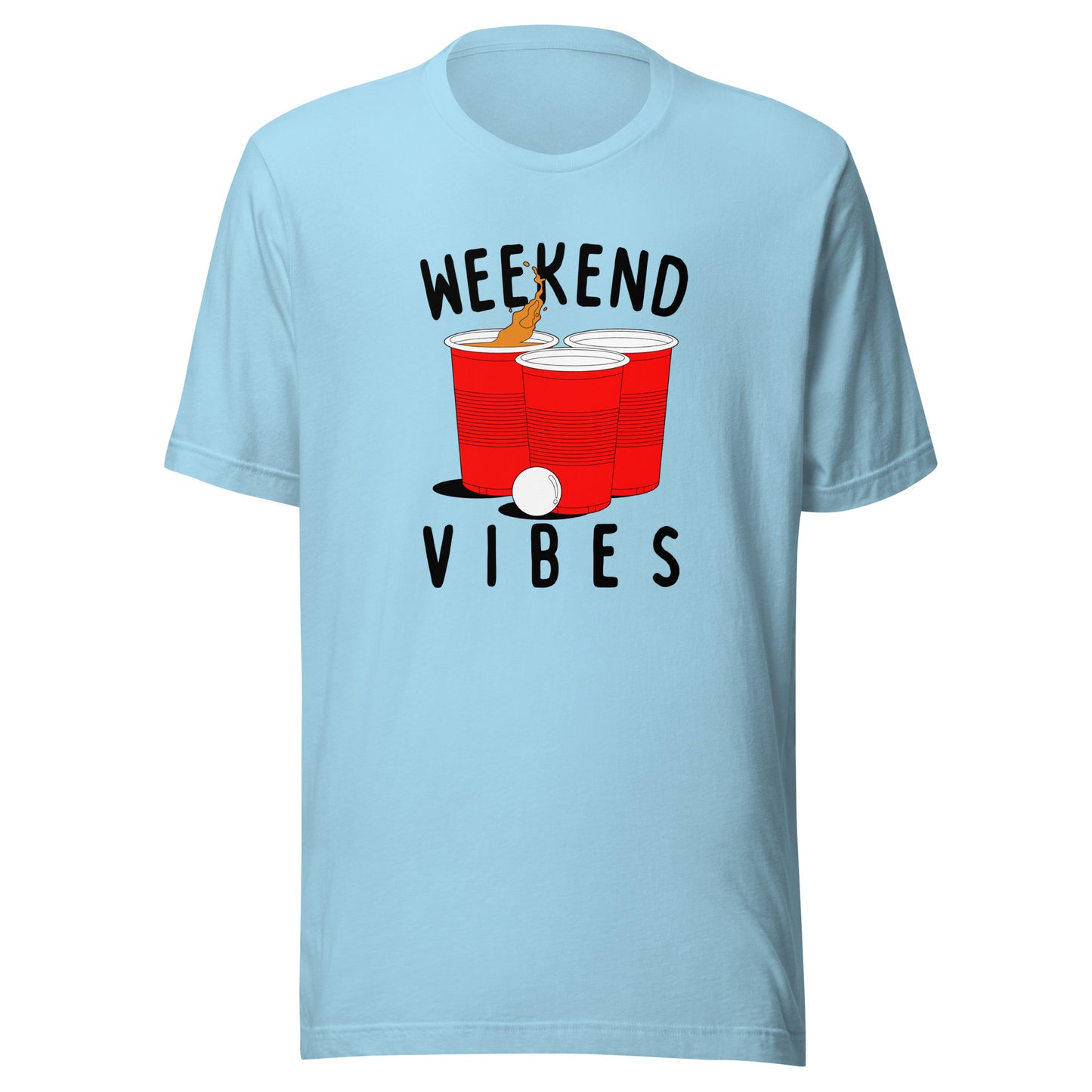 Weekend Vibes Beer Pong Unisex t-shirt