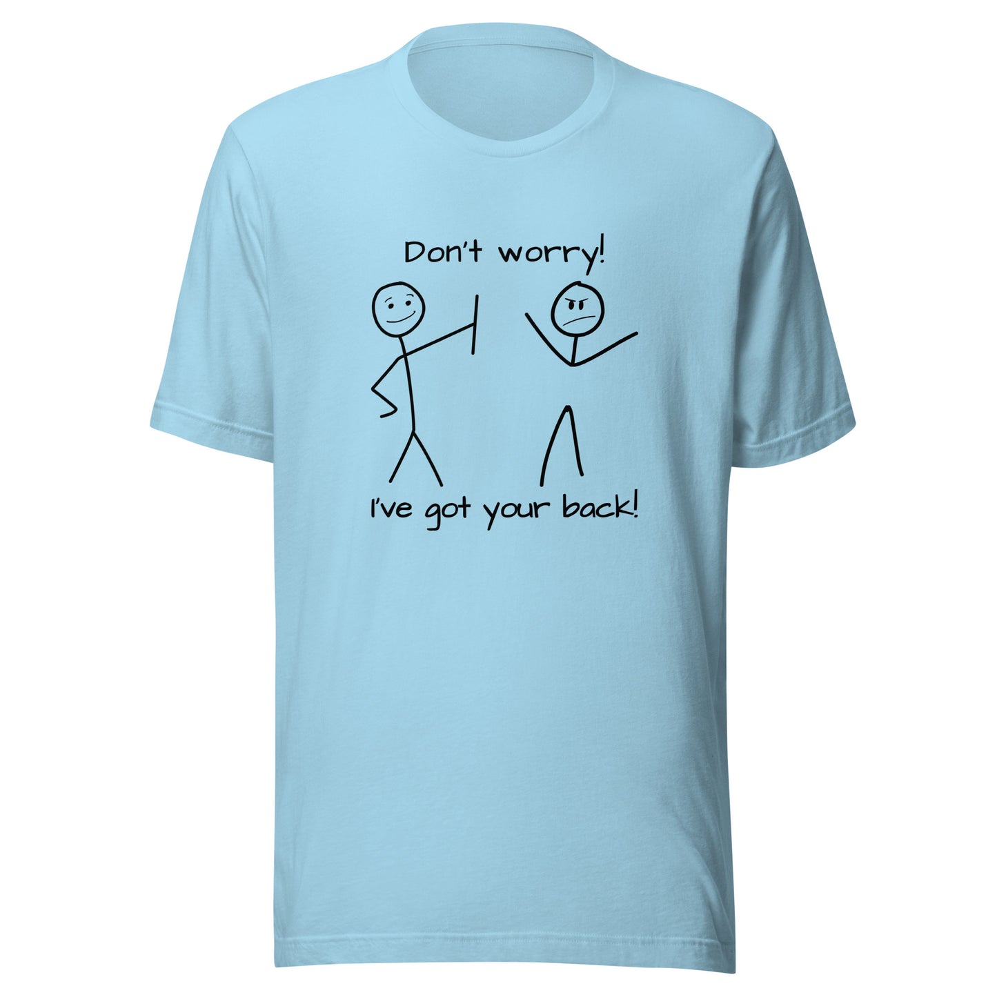 I've got your back! stick figures Unisex t-shirt