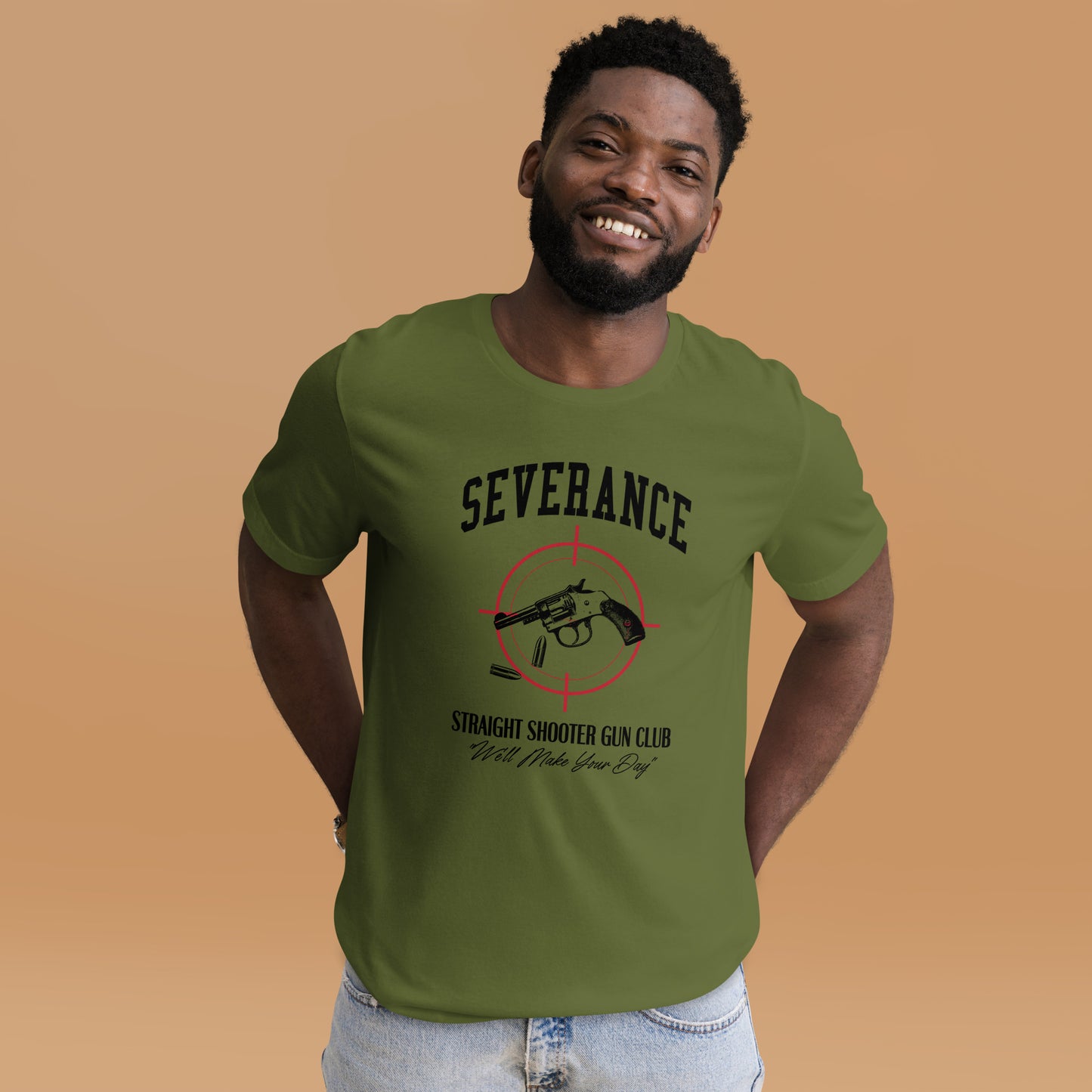 SEVERANCE Straight Shooter Gun Club Unisex t-shirt