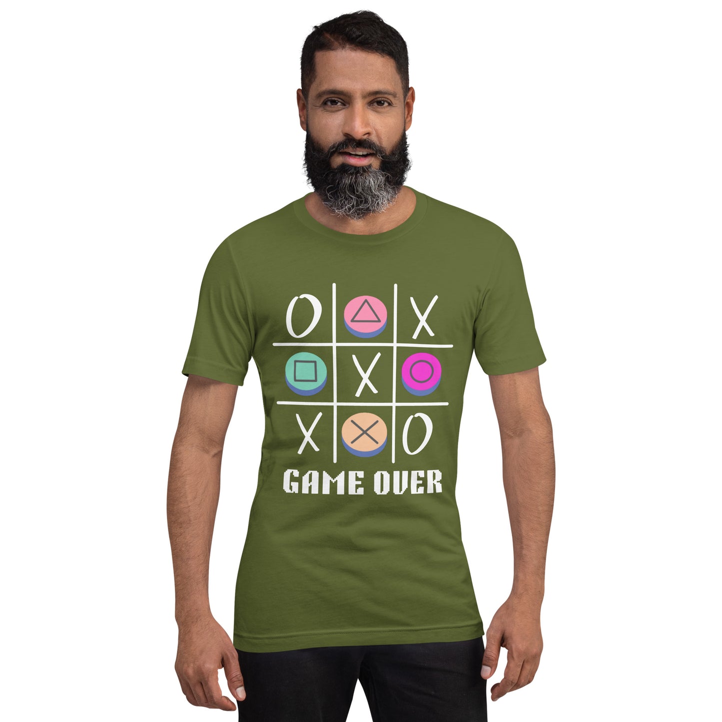 Game Over tic tac toe Unisex t-shirt