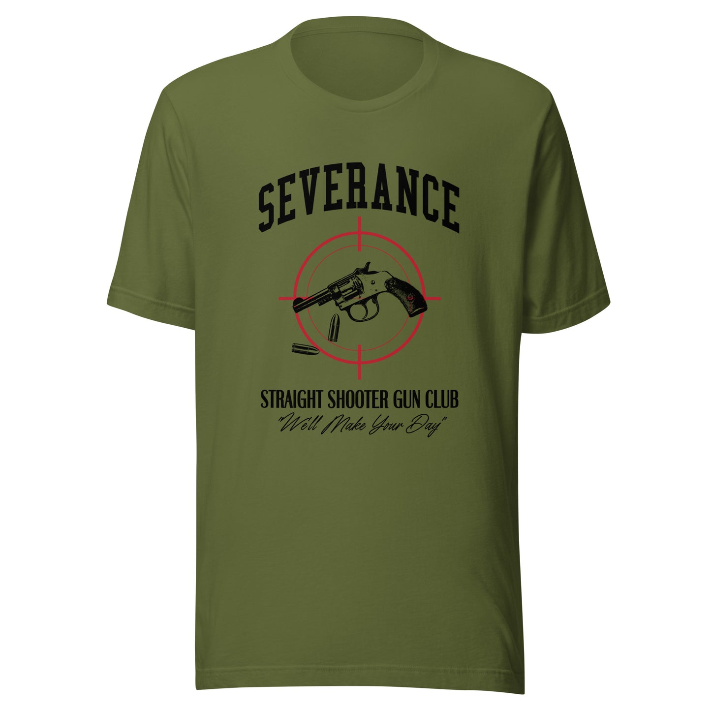SEVERANCE Straight Shooter Gun Club Unisex t-shirt