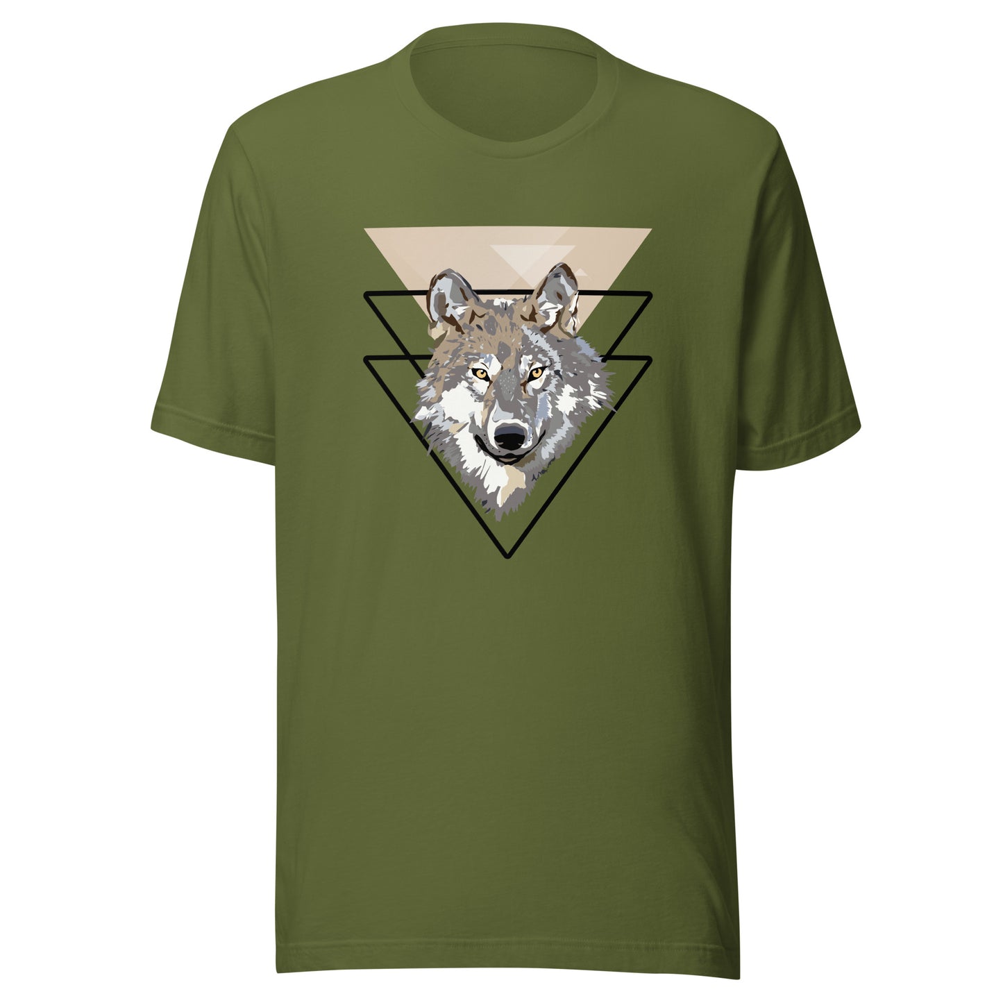 Triangle Wolf Illustration Unisex t-shirt
