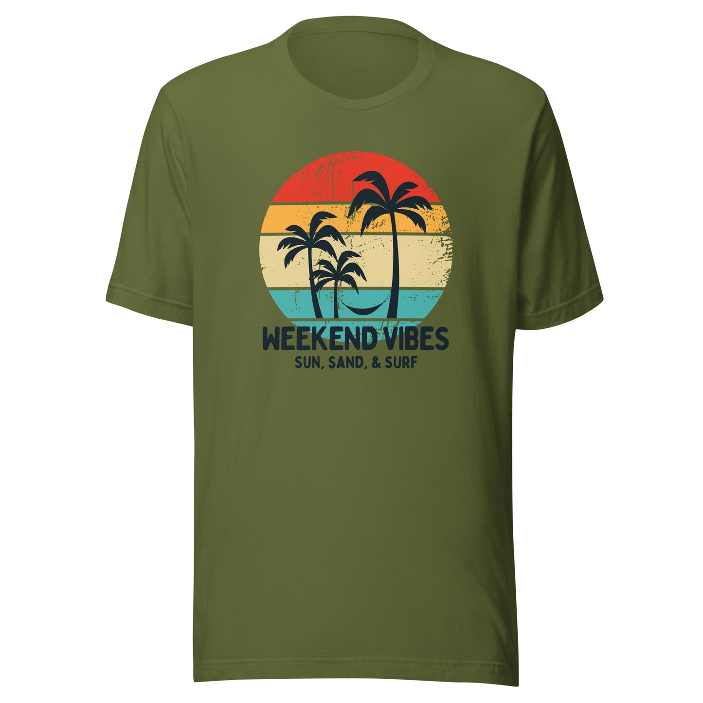 Weekend Vibes Sun Sand Surf Unisex t-shirt