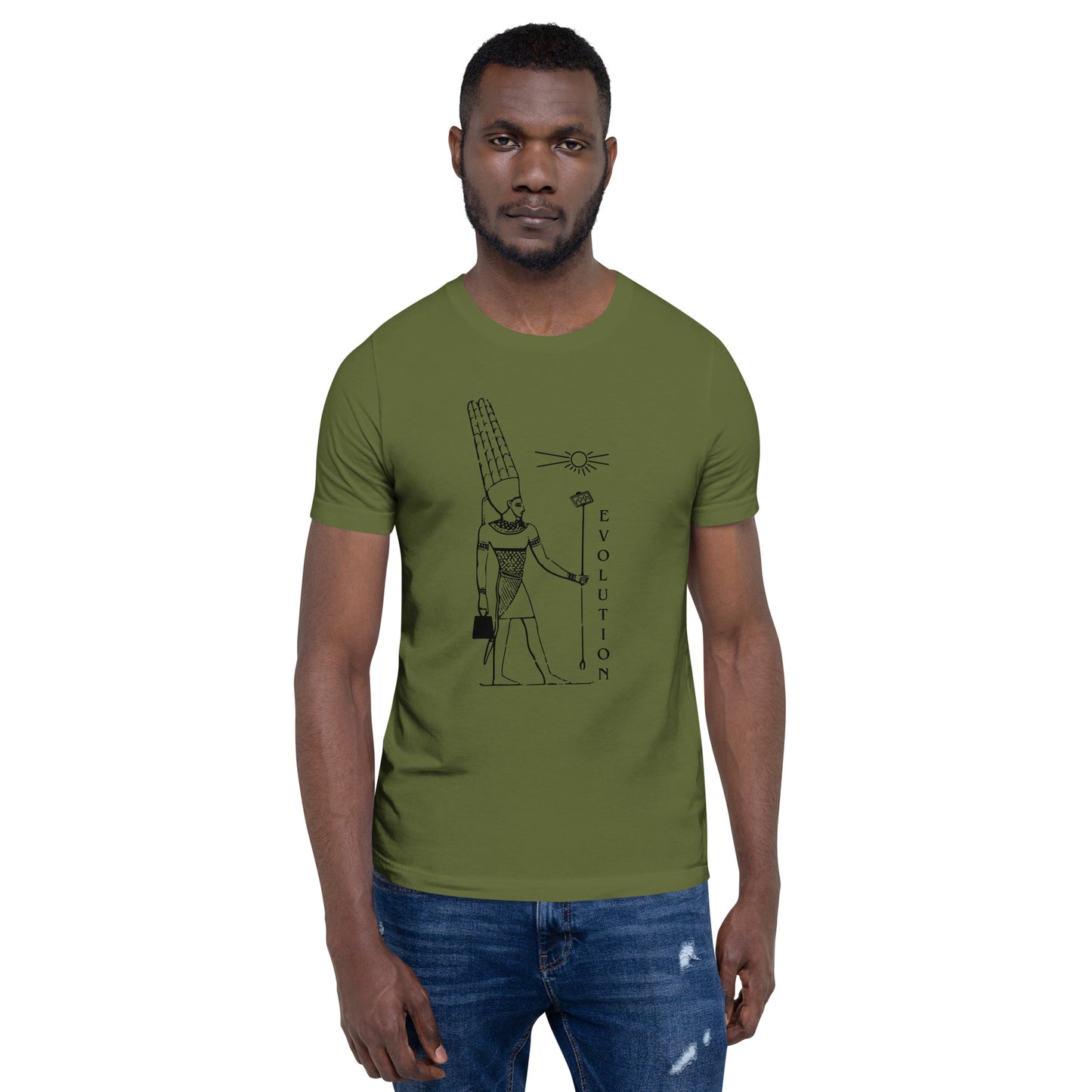 Egyptian Pharaoh Evolution Unisex t-shirt