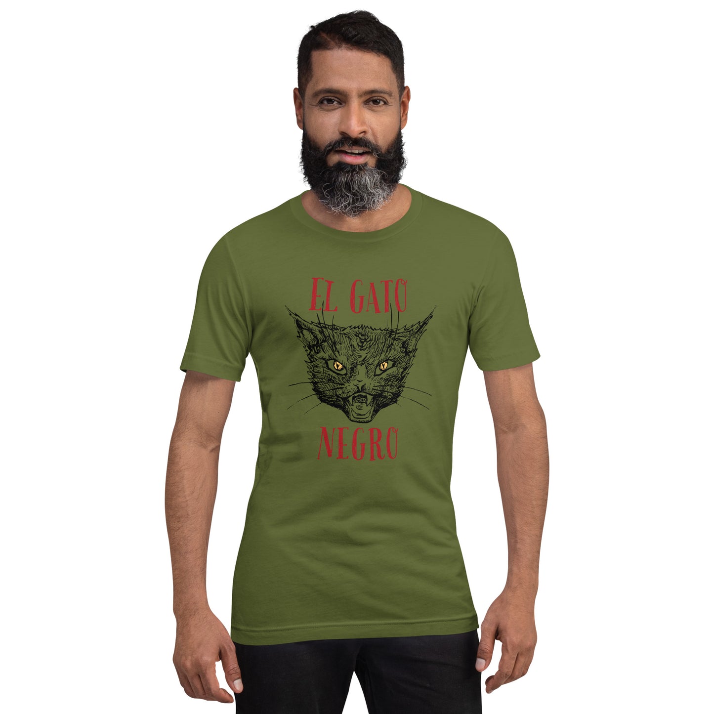 El Gato Negro illustration Unisex t-shirt