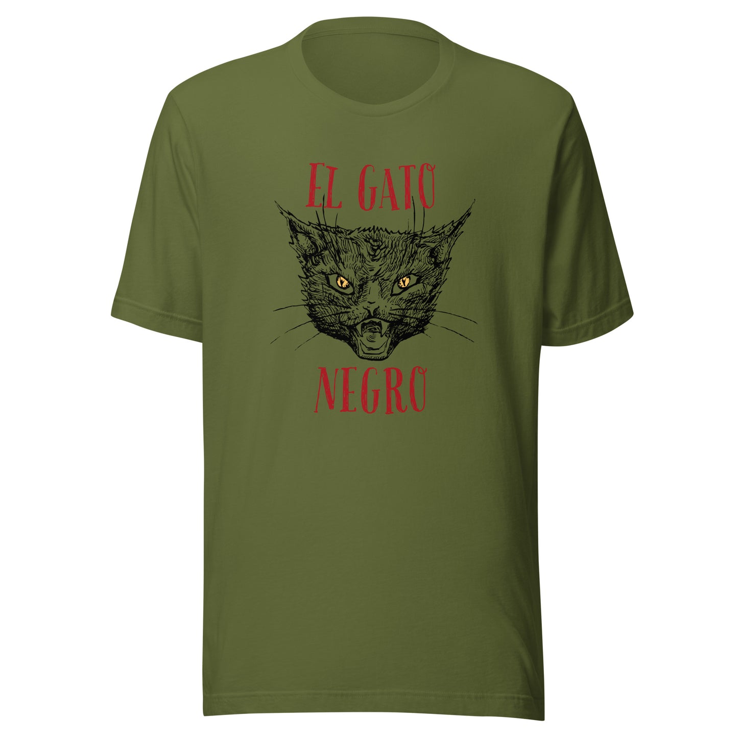 El Gato Negro illustration Unisex t-shirt
