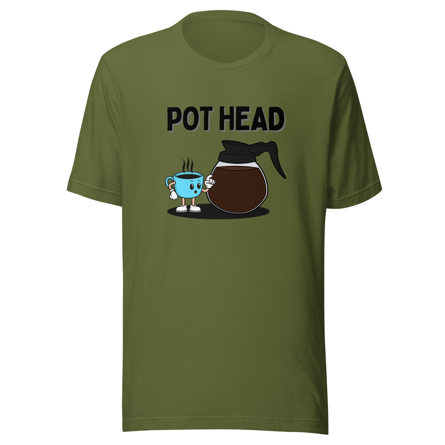 Coffee Pot Head Unisex t-shirt