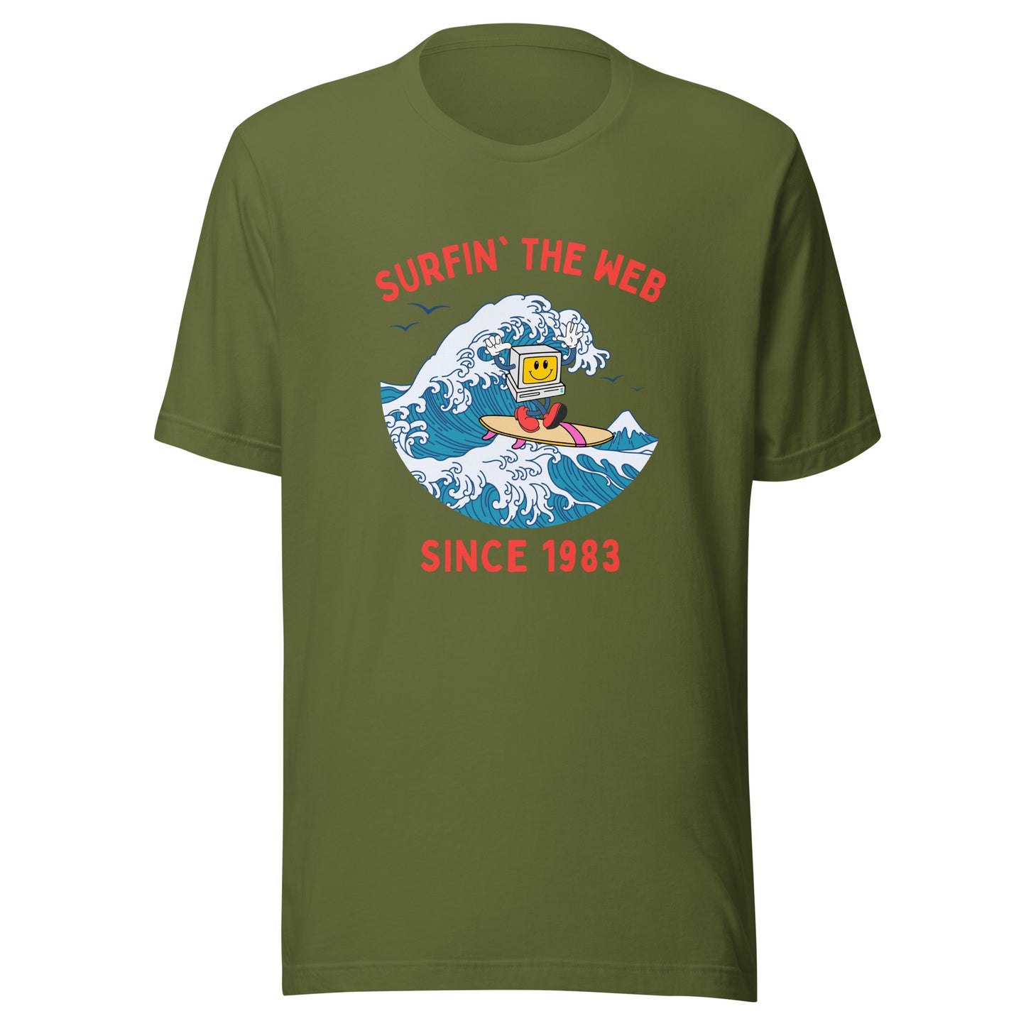 Surfin' The Web Since 1983 Unisex t-shirt