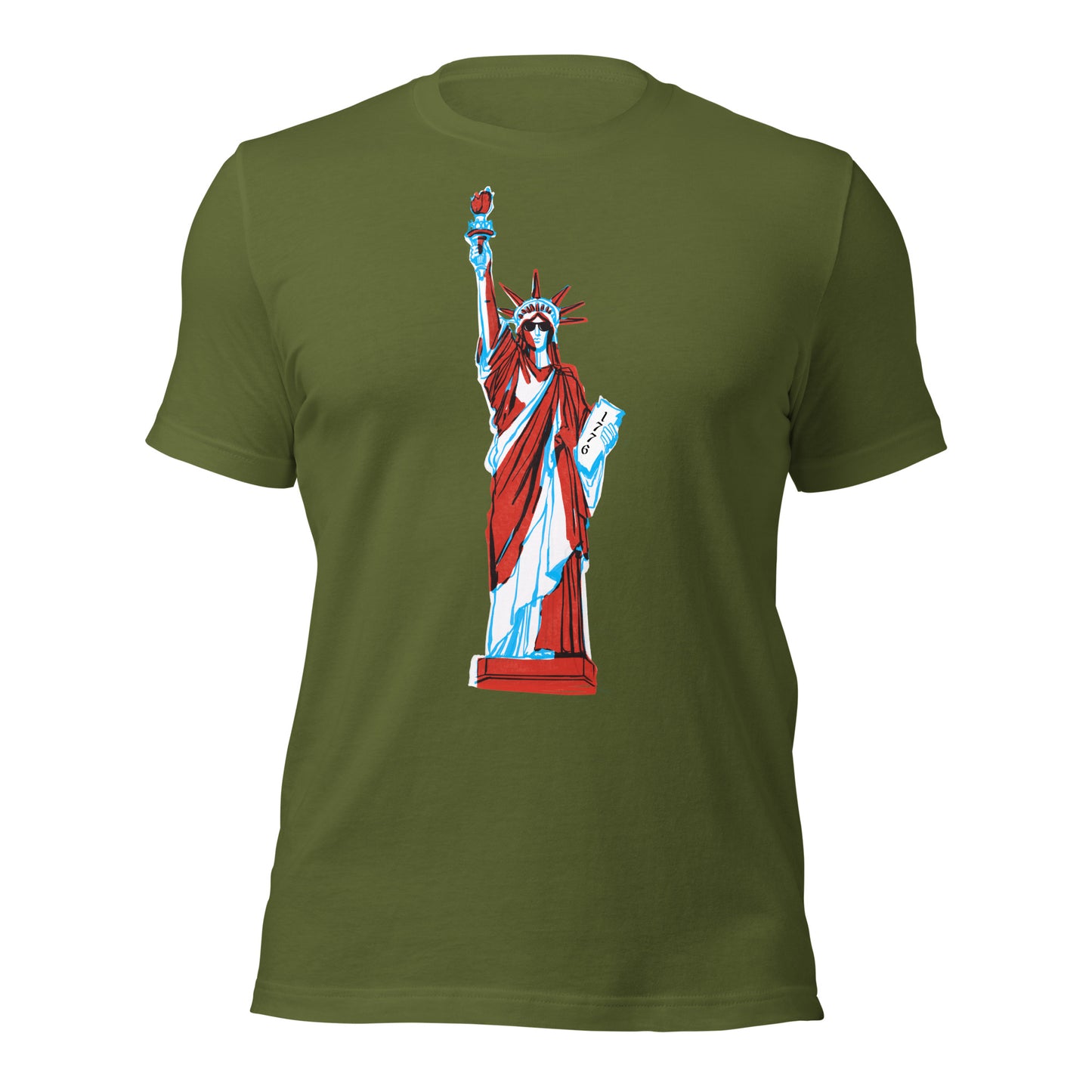 Lady Liberty Came to Party Unisex t-shirt