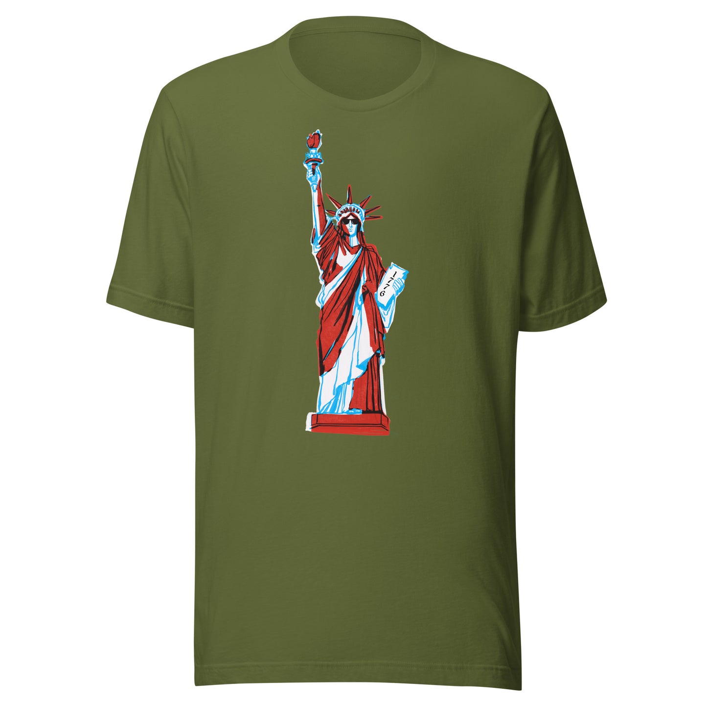 Lady Liberty Came to Party Unisex t-shirt