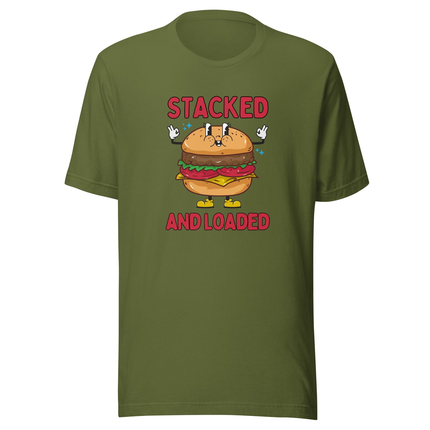 STACKED and LOADED burger boy Unisex t-shirt