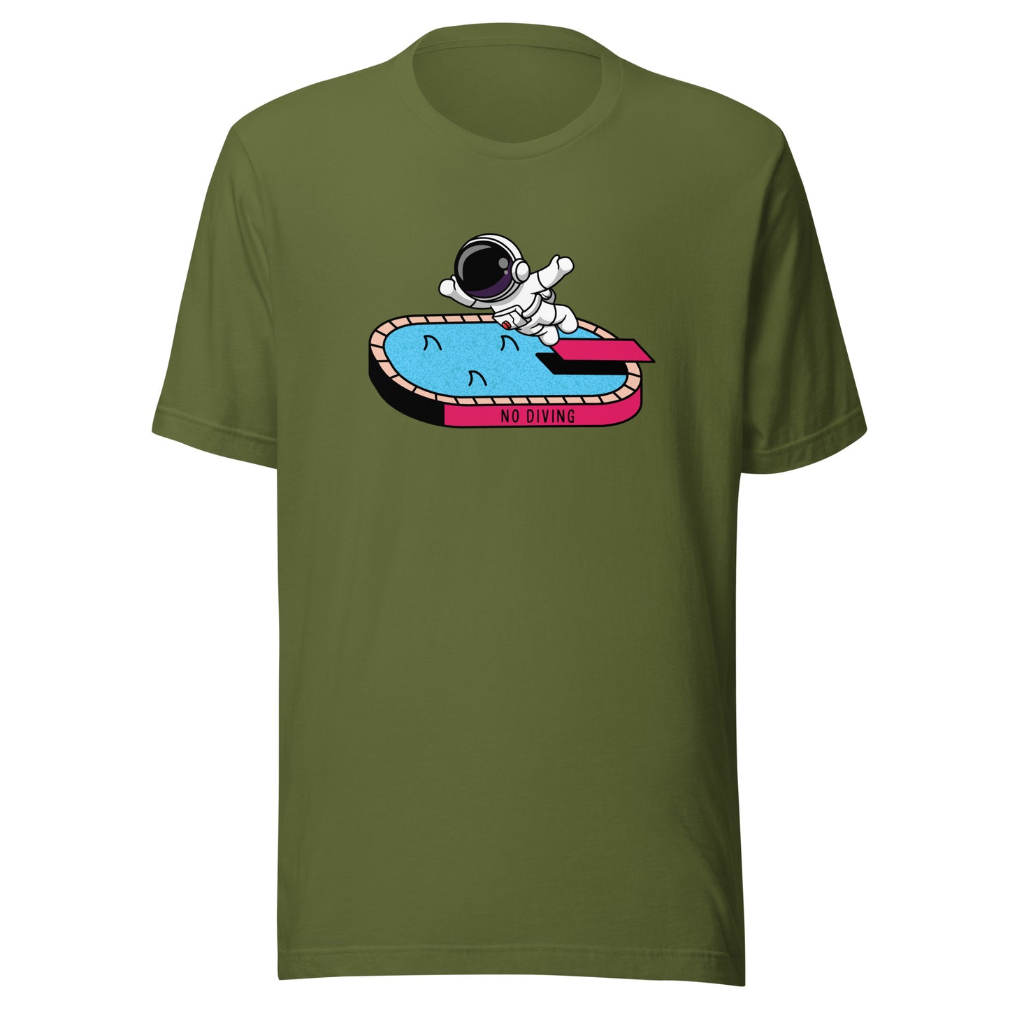 NO DIVING astronaut fun Unisex t-shirt