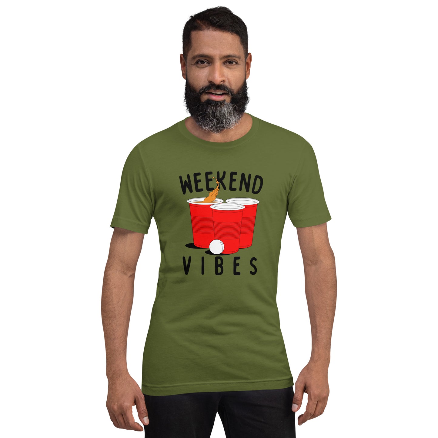 Weekend Vibes Beer Pong Unisex t-shirt