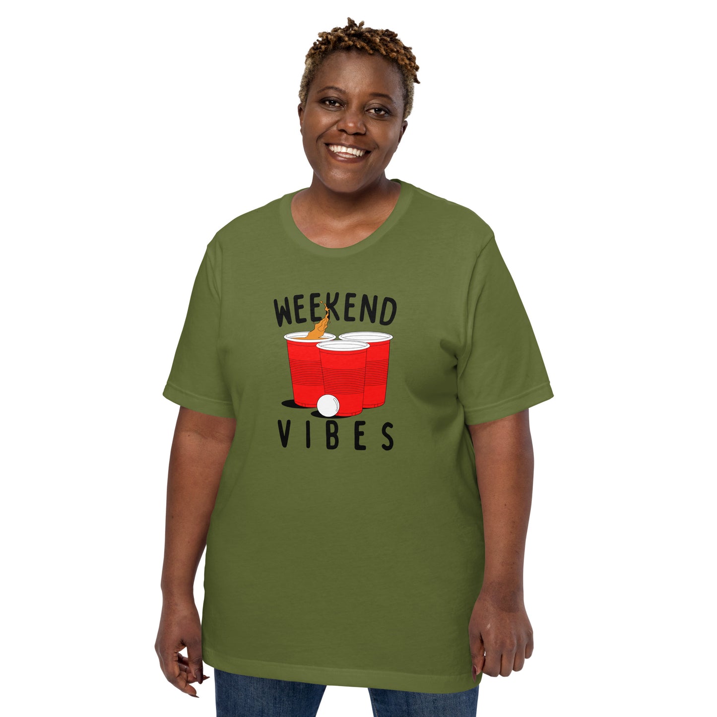 Weekend Vibes Beer Pong Unisex t-shirt