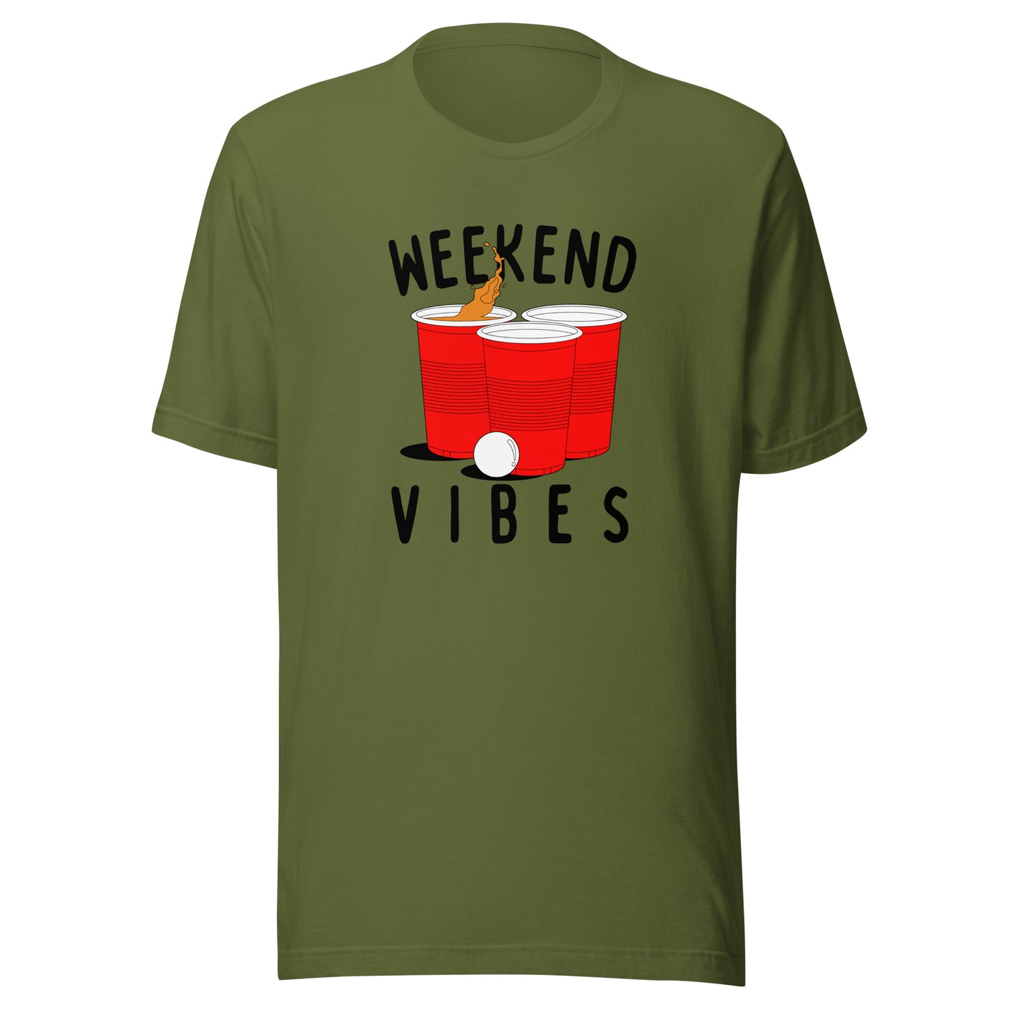 Weekend Vibes Beer Pong Unisex t-shirt