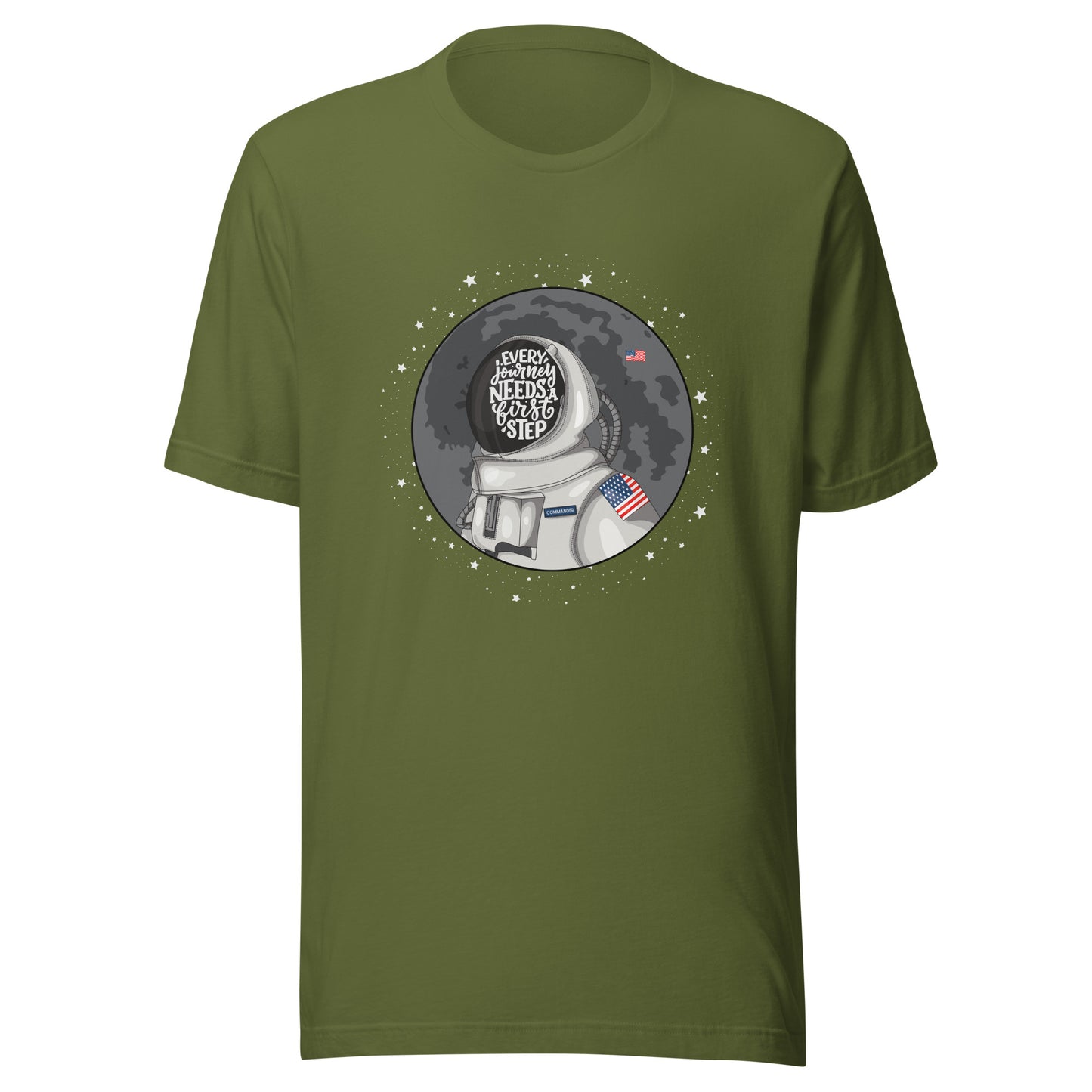 Astronaut First Step Unisex t-shirt
