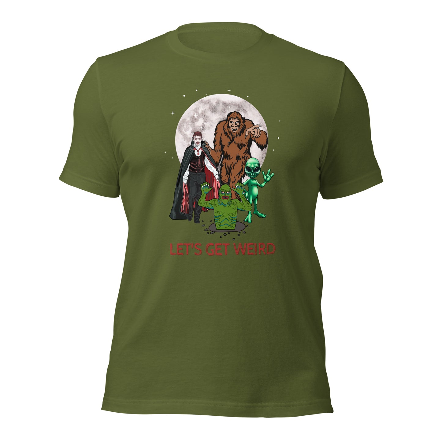 Let's Get Weird Monsters Unisex t-shirt