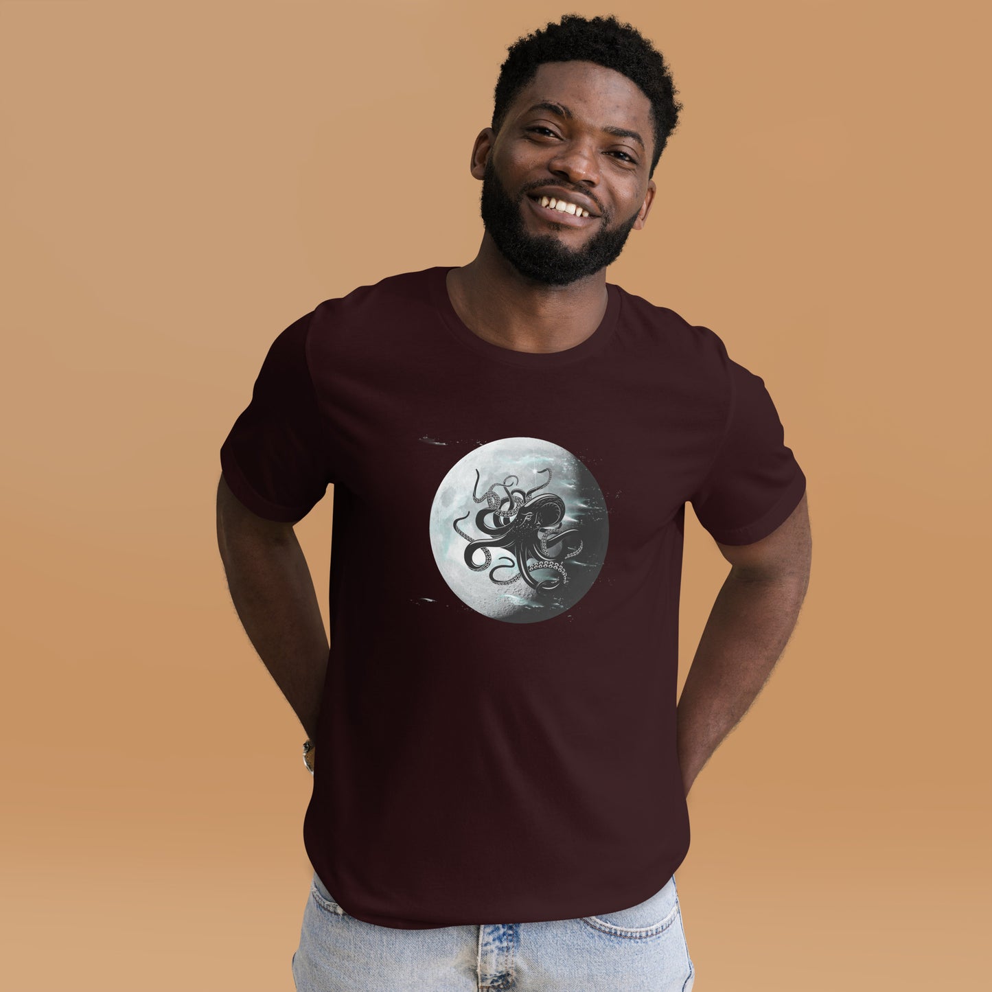 Octopus Moon Unisex t-shirt