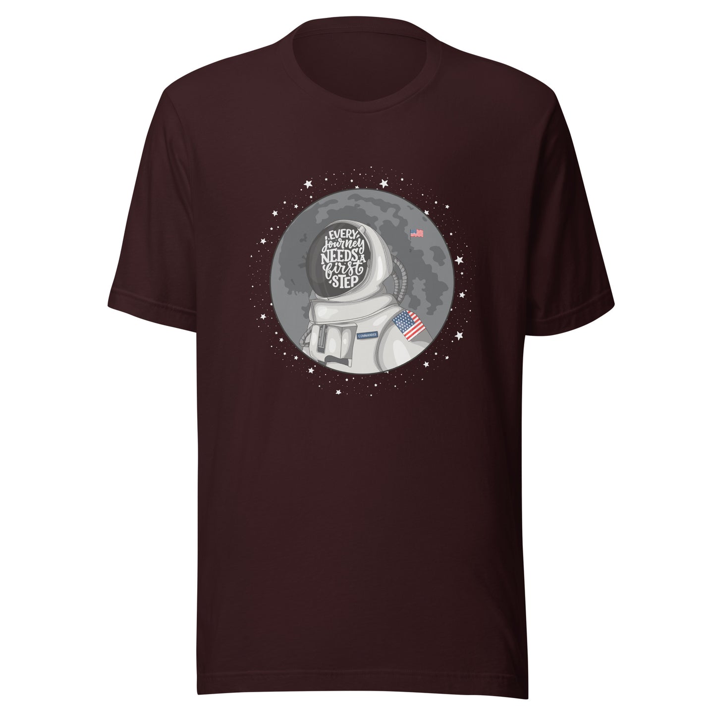 Astronaut First Step Unisex t-shirt