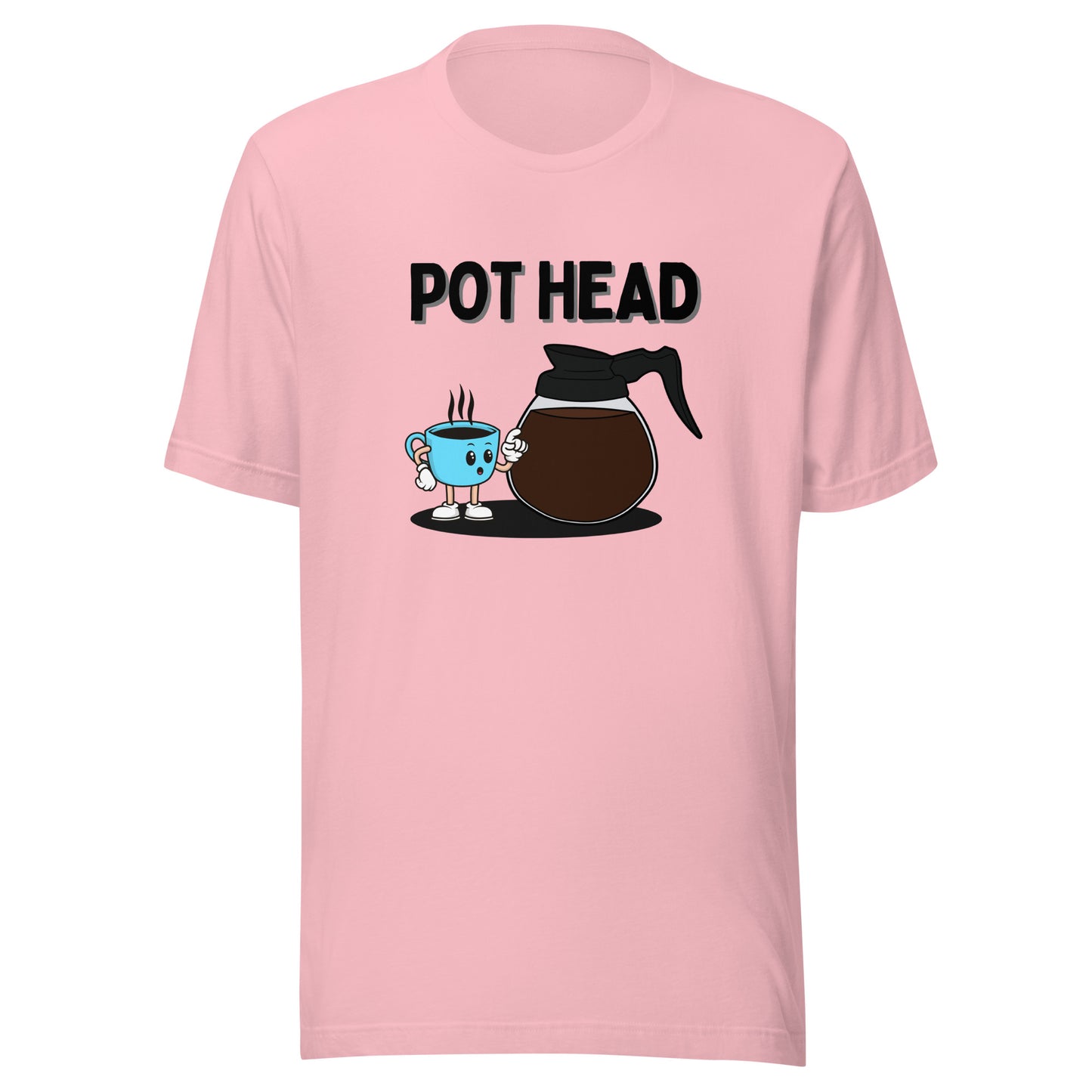 Coffee Pot Head Unisex t-shirt