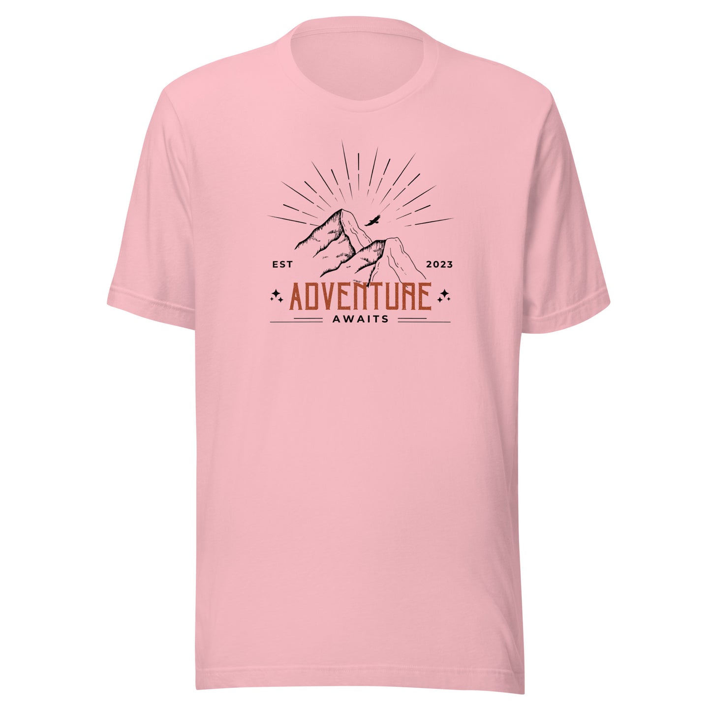 Adventure Awaits Mountain Peaks Unisex t-shirt