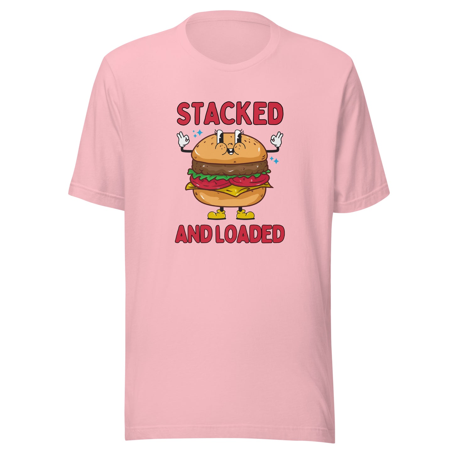 STACKED and LOADED burger boy Unisex t-shirt