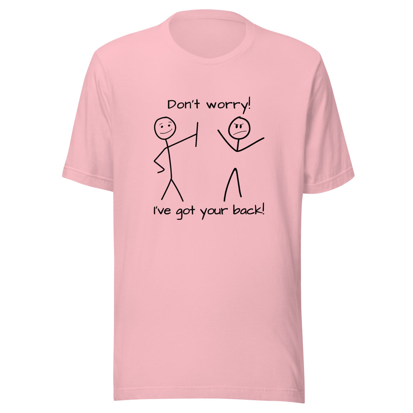 I've got your back! stick figures Unisex t-shirt