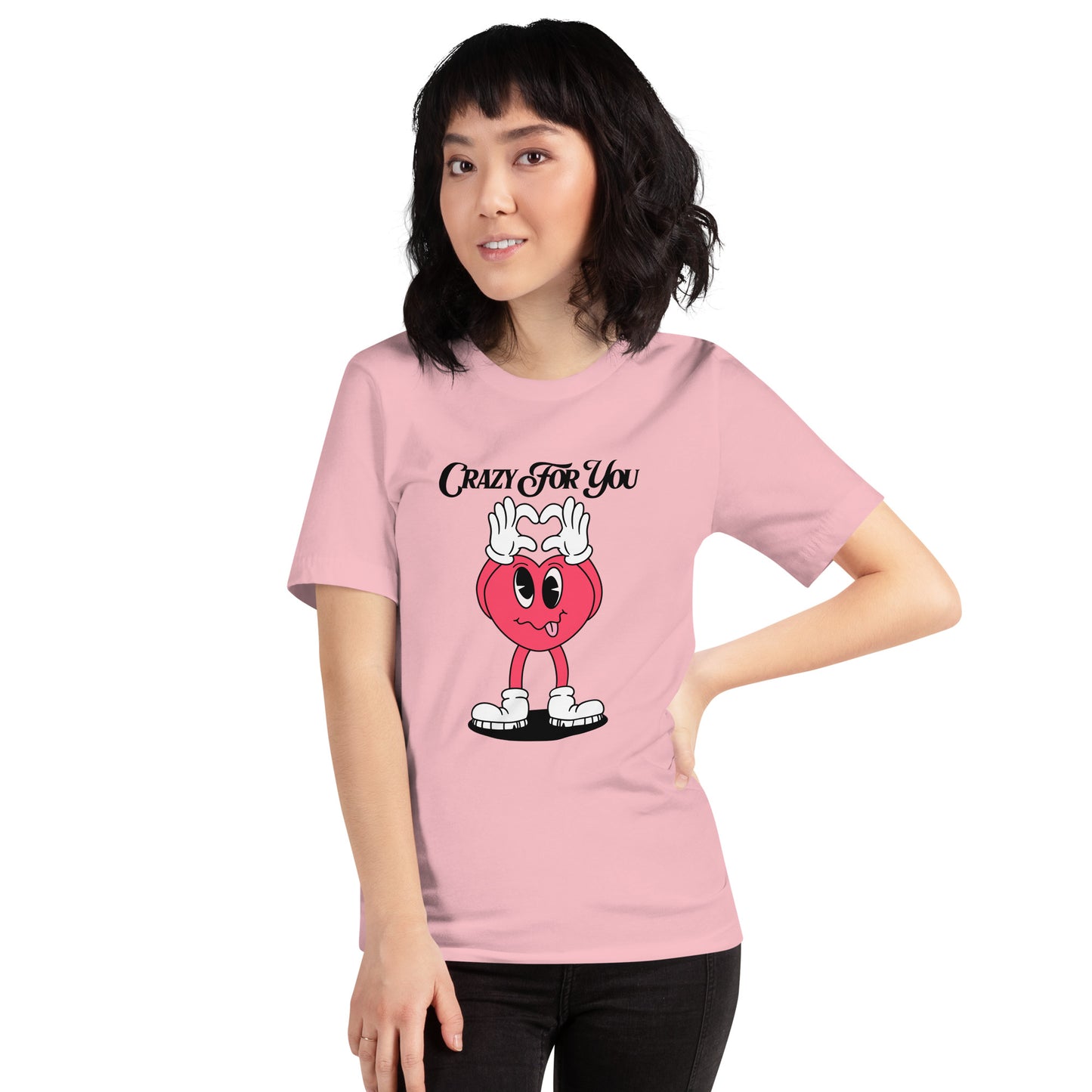 Crazy For You Valentines Unisex t-shirt