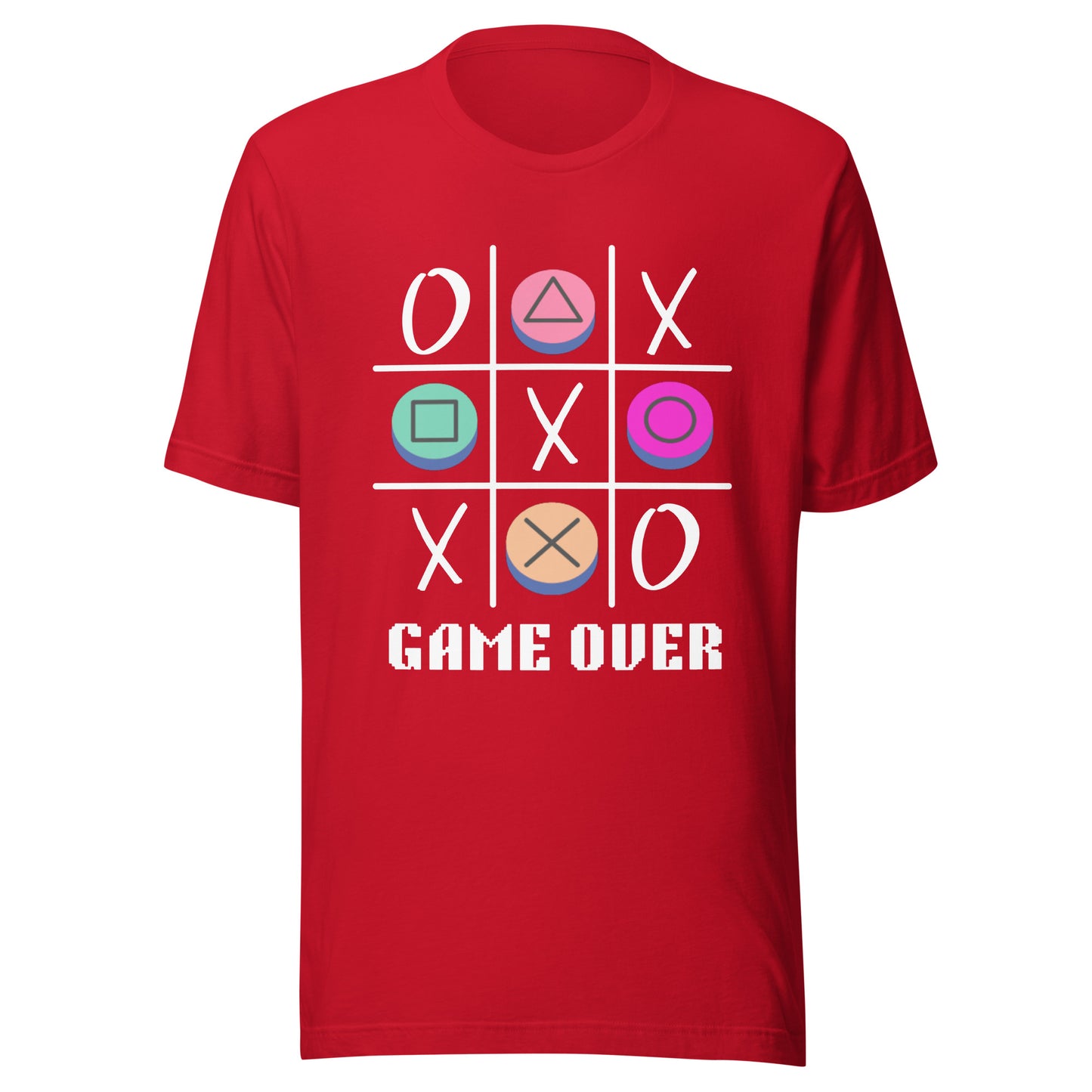 Game Over tic tac toe Unisex t-shirt