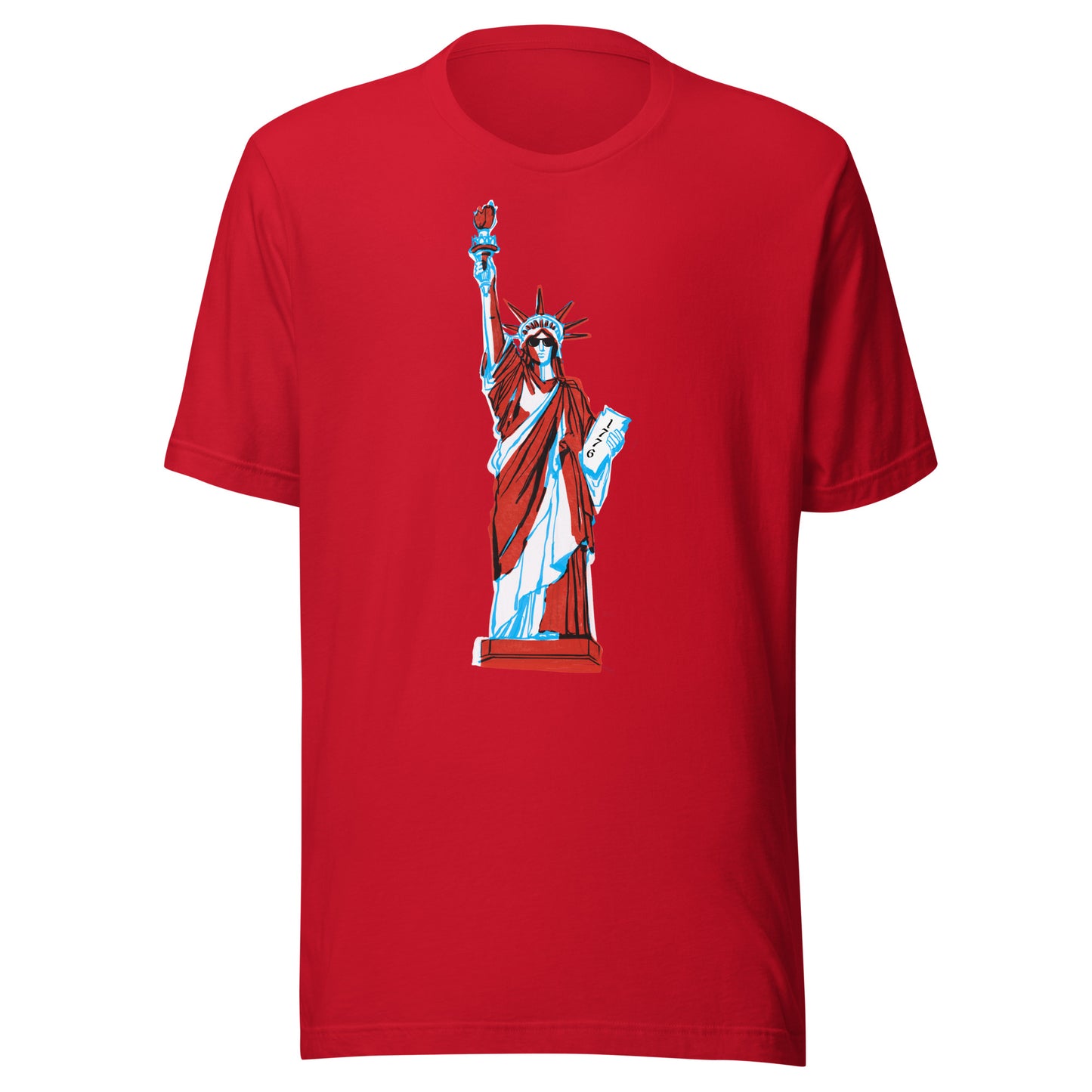 Lady Liberty Came to Party Unisex t-shirt