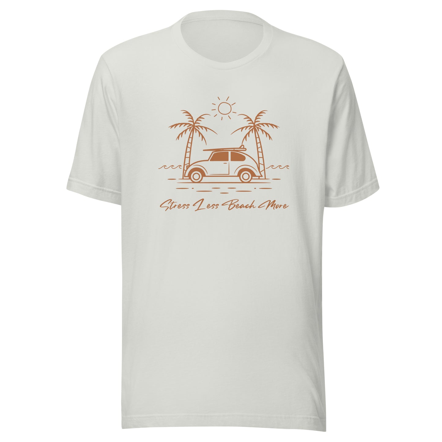 Stress Less Beach More Unisex t-shirt