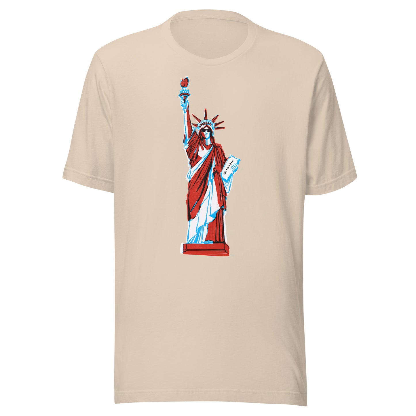 Lady Liberty Came to Party Unisex t-shirt
