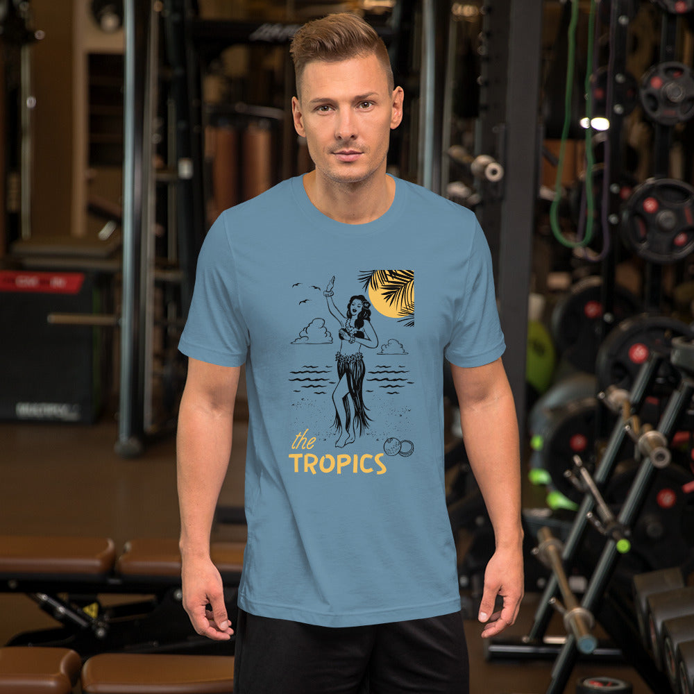 The TROPICS - Paradise Awaits Unisex t-shirt