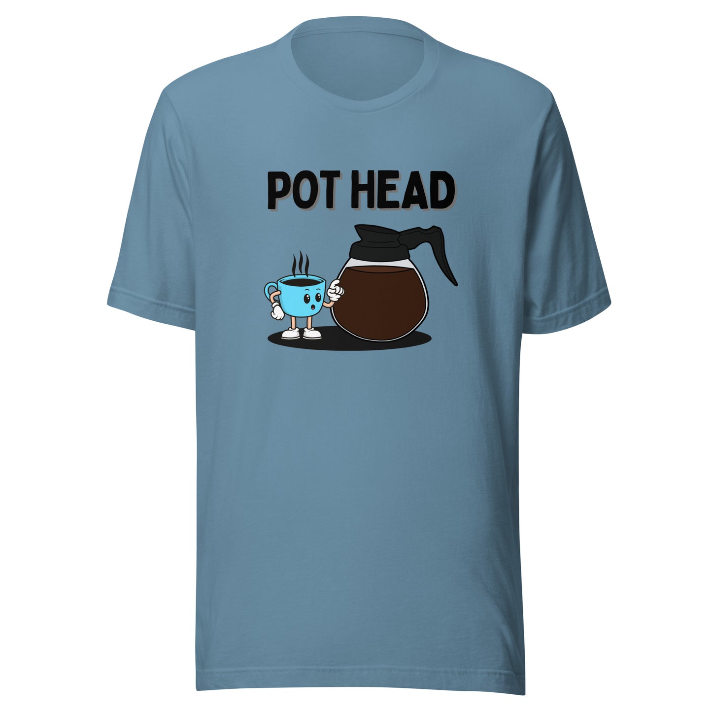 Coffee Pot Head Unisex t-shirt