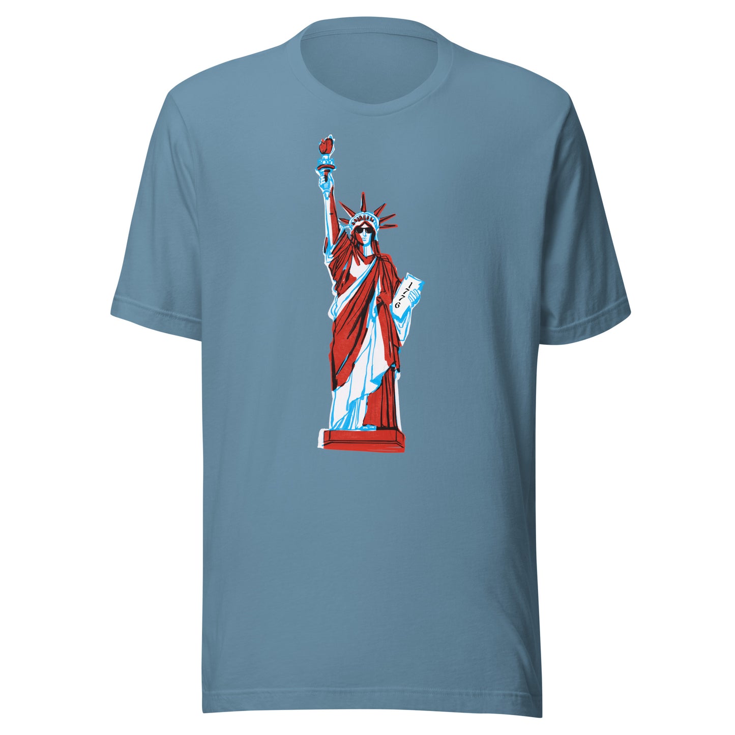 Lady Liberty Came to Party Unisex t-shirt