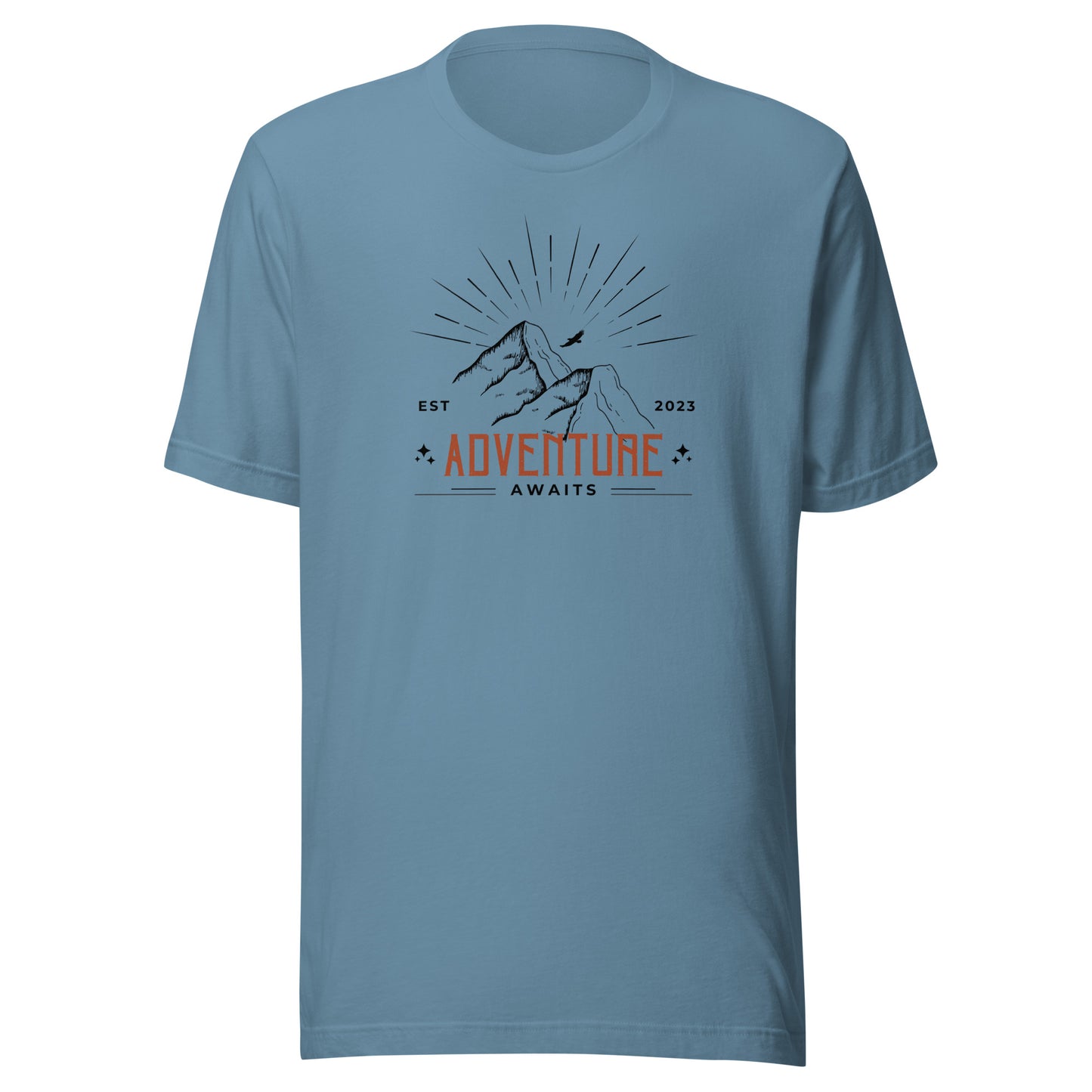 Adventure Awaits Mountain Peaks Unisex t-shirt
