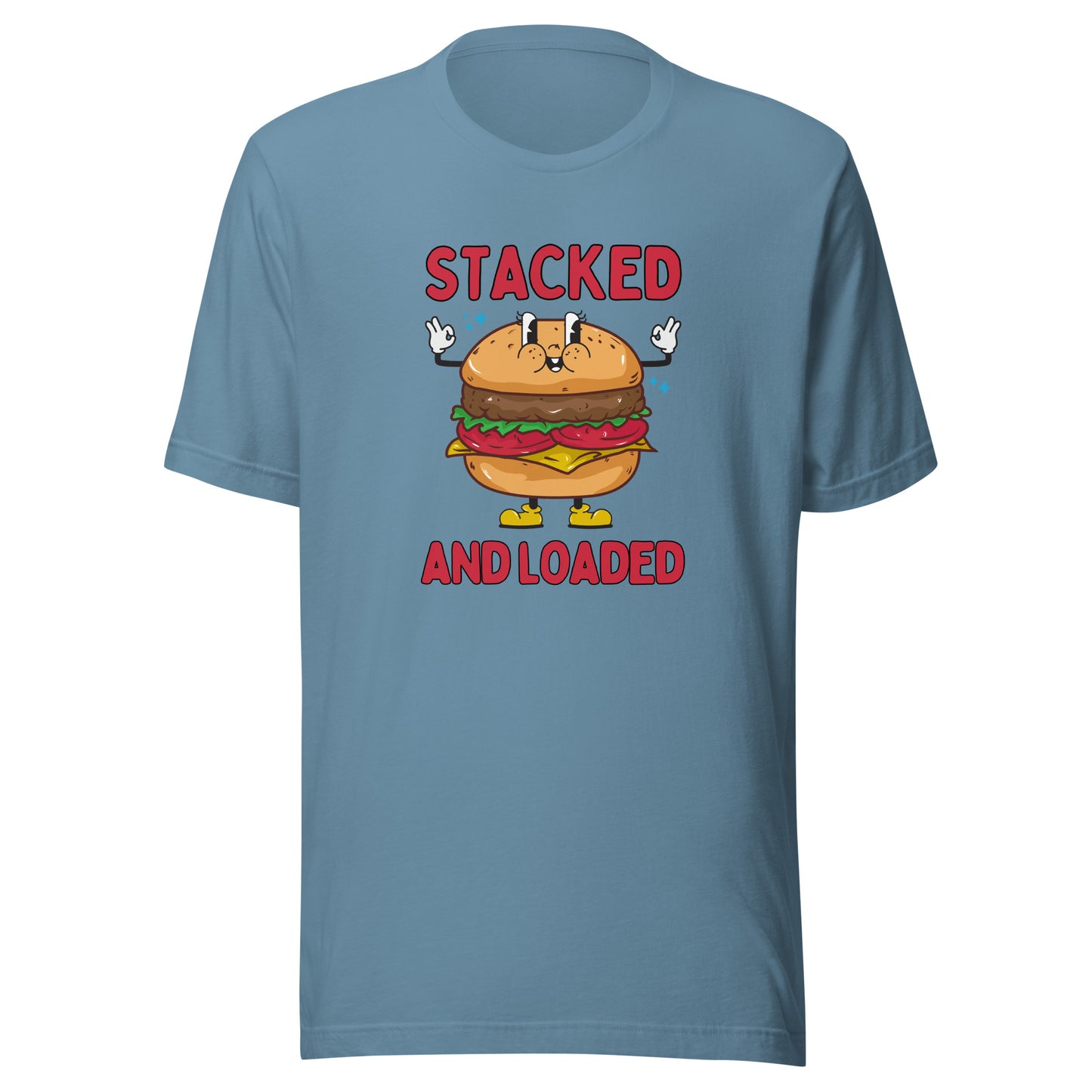STACKED and LOADED burger boy Unisex t-shirt