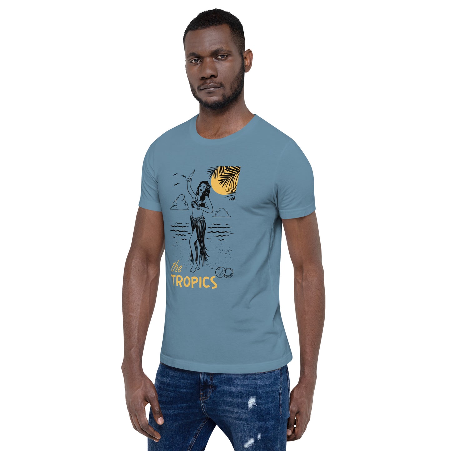 The TROPICS - Paradise Awaits Unisex t-shirt