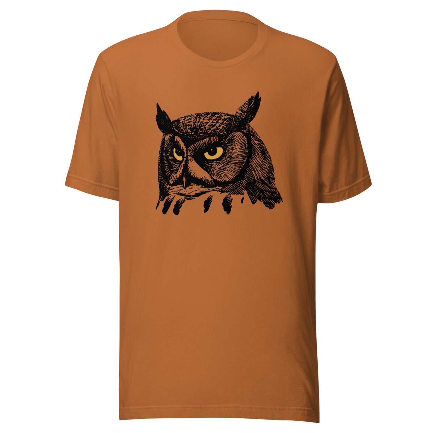Golden Eye Owl Unisex t-shirt