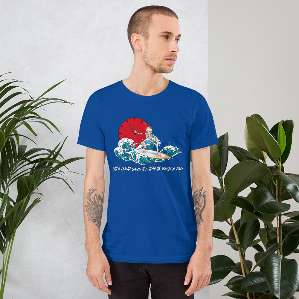 Little hand says it's time to Rock N Roll Unisex t-shirt