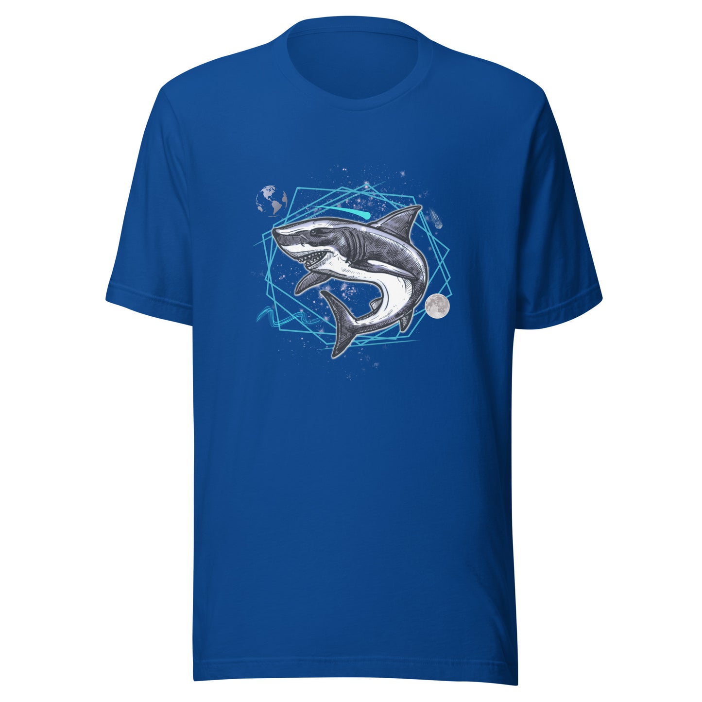 Underwater Galaxy Shark Unisex t-shirt