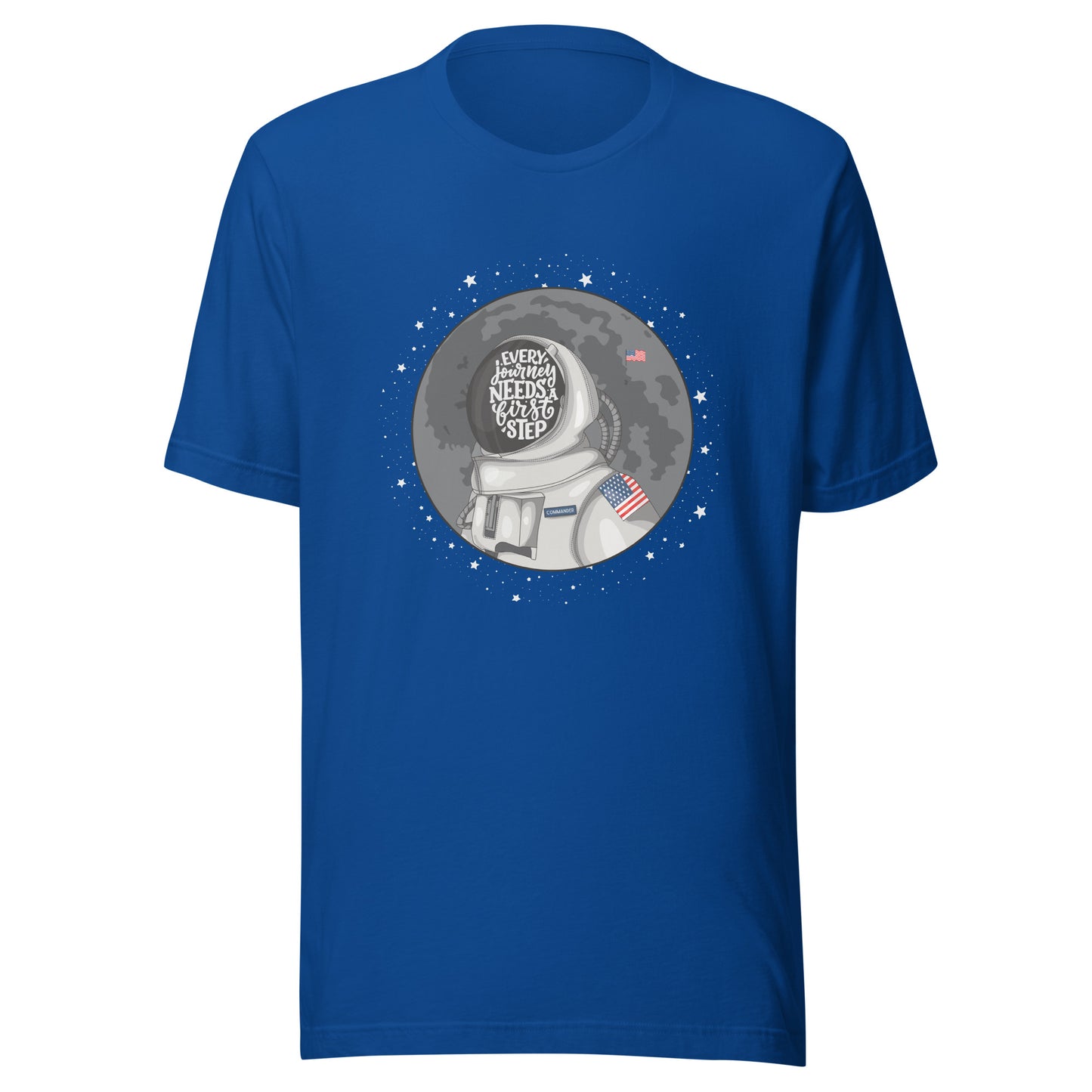 Astronaut First Step Unisex t-shirt
