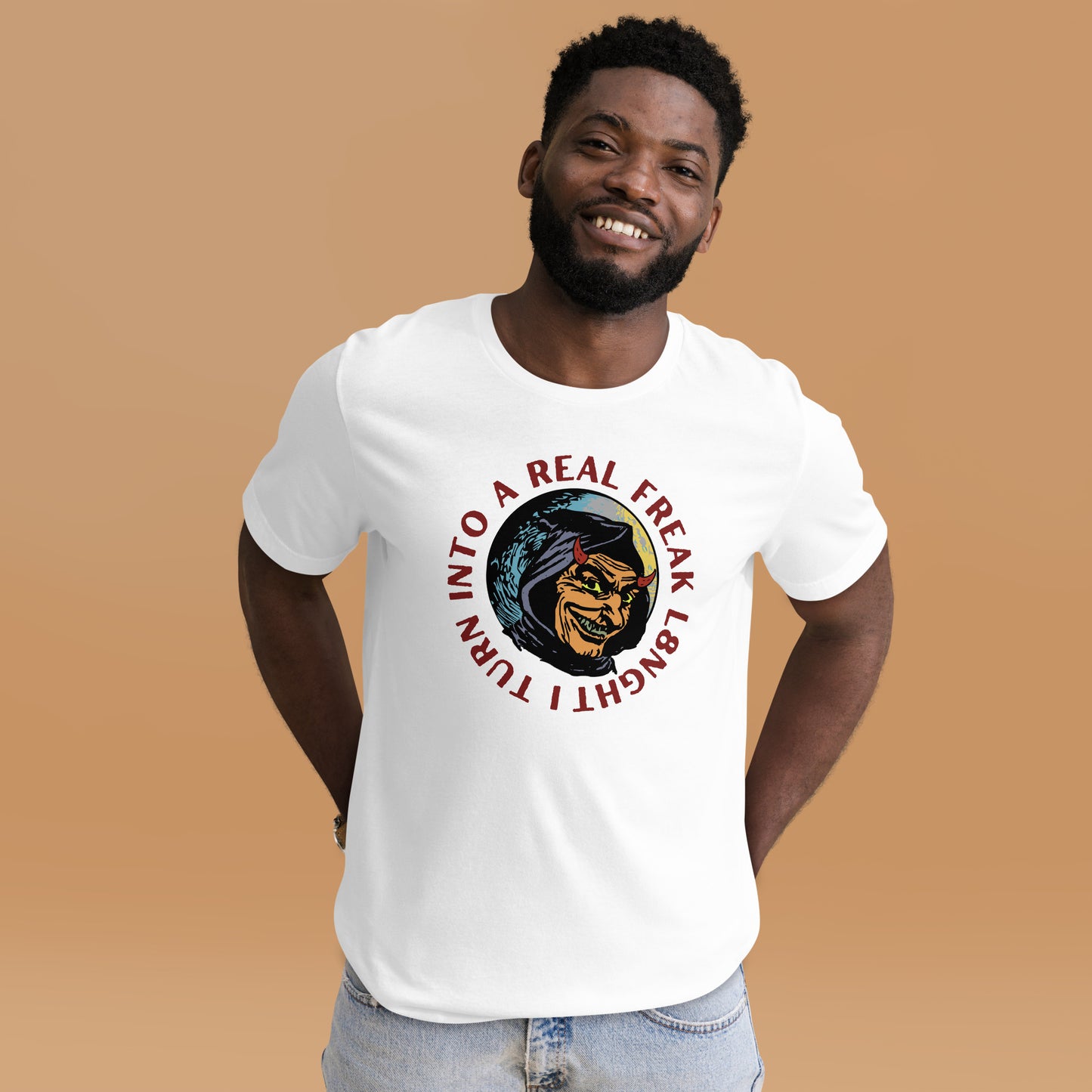 I turn into a real freak L8NGHT Unisex t-shirt